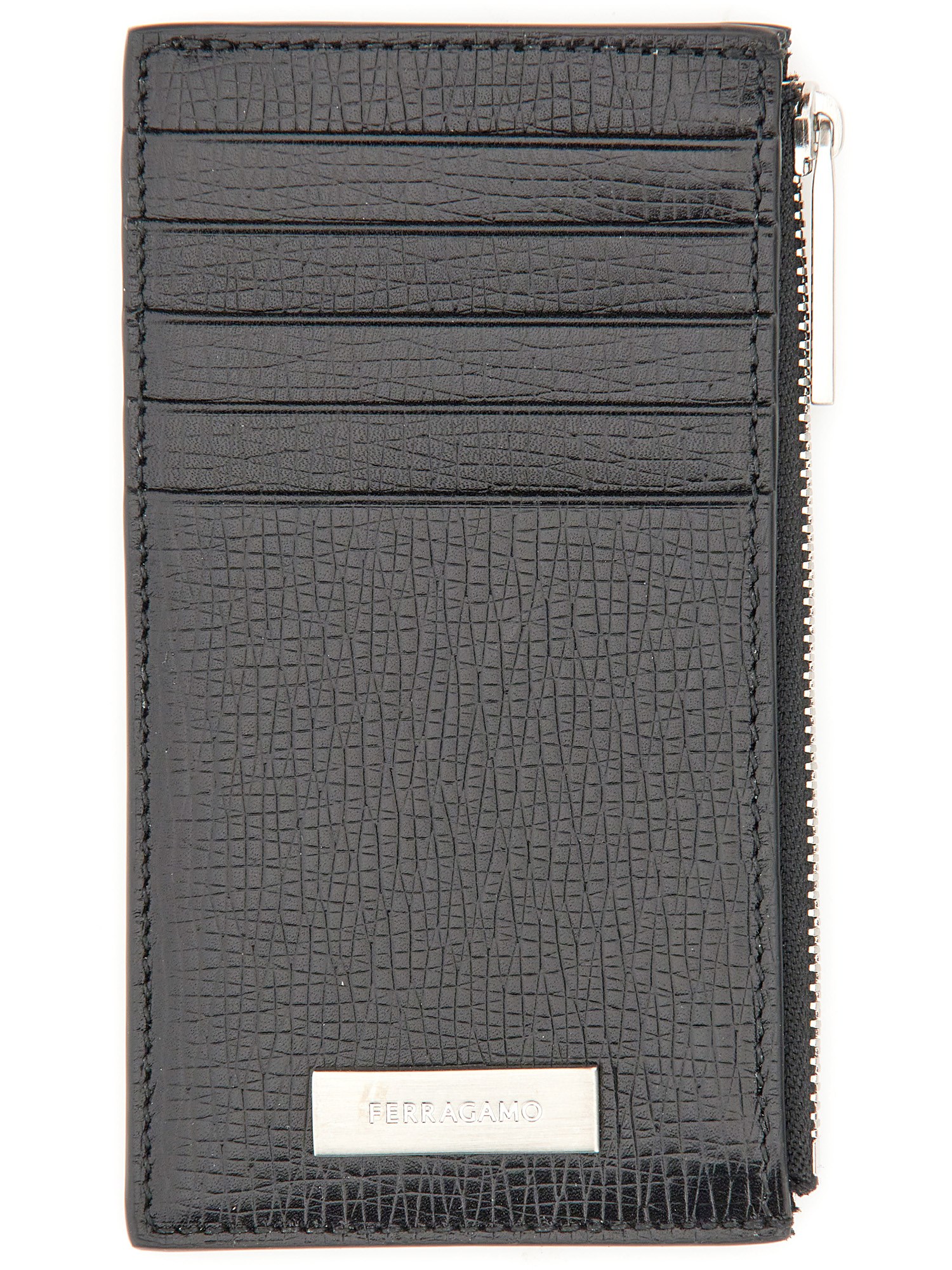 FERRAGAMO CREDIT CARD HOLDER WITH PLAQUE AND LOGO
