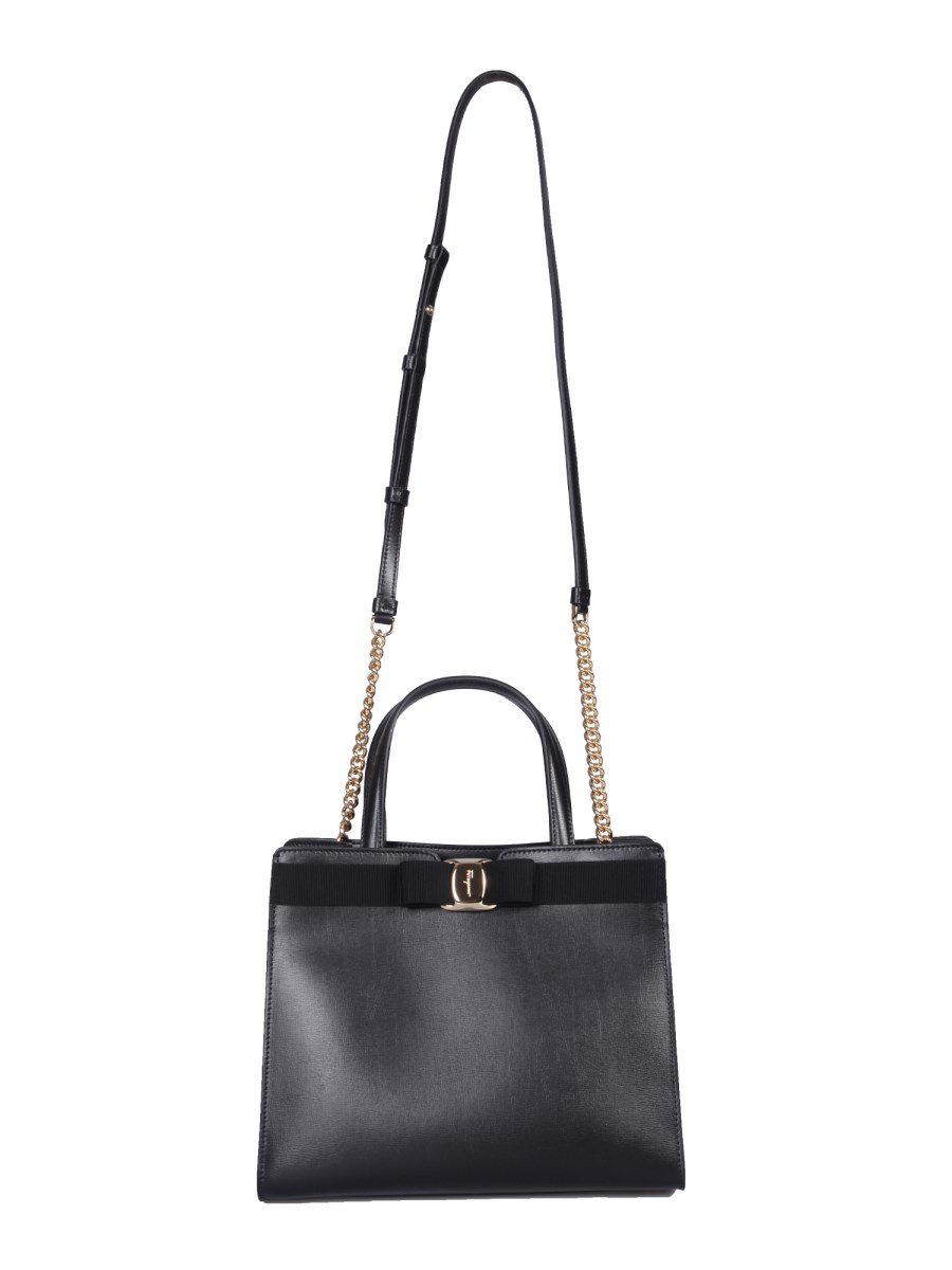 FERRAGAMO VARA MEDIUM LEATHER BOW TOTE BAG Eleonora Bonucci