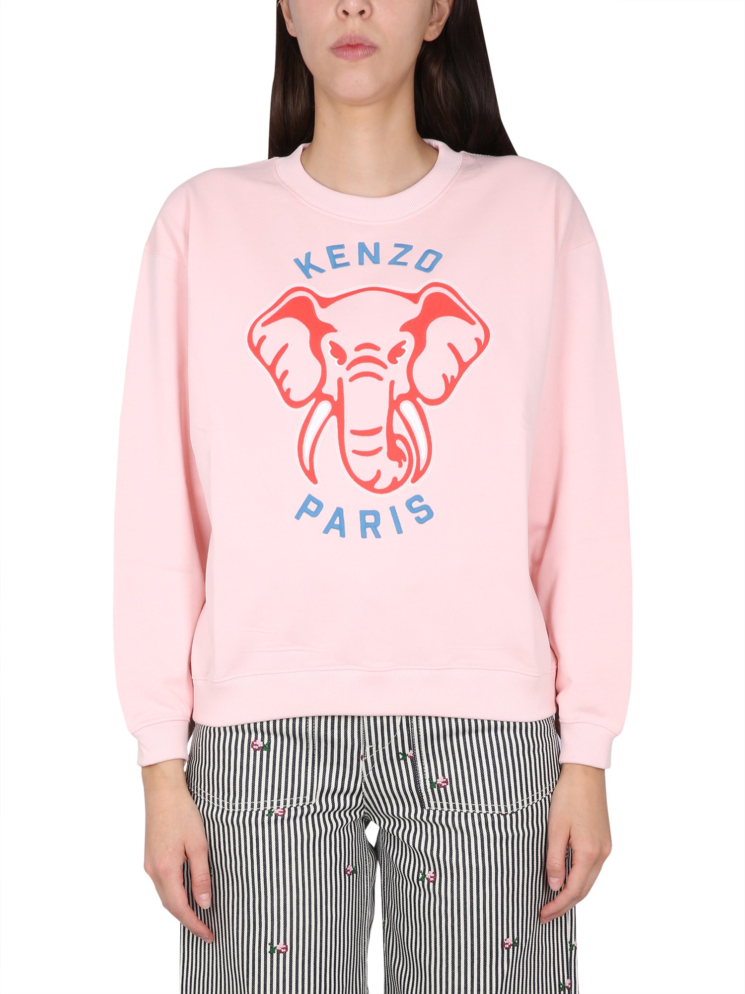 KENZO SWEATSHIRT WITH LOGO PRINT