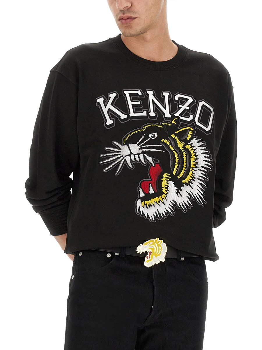 Kenzo silver best sale tiger sweatshirt