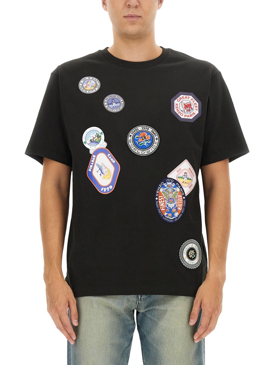 KENZO T SHIRT WITH PATCH Eleonora Bonucci