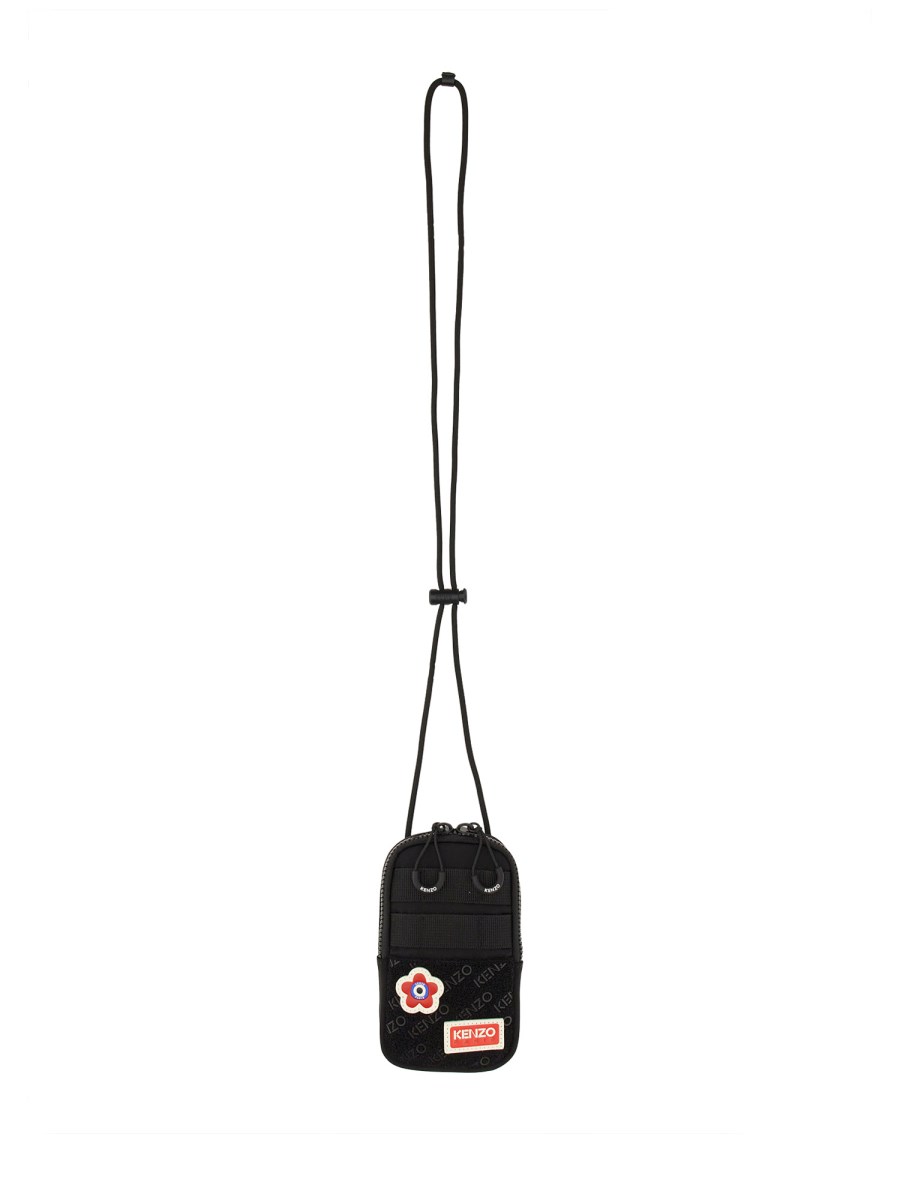 KENZO - KENZO JUNGLE CROSSBODY PHONE HOLDER IN TECHNICAL FABRIC