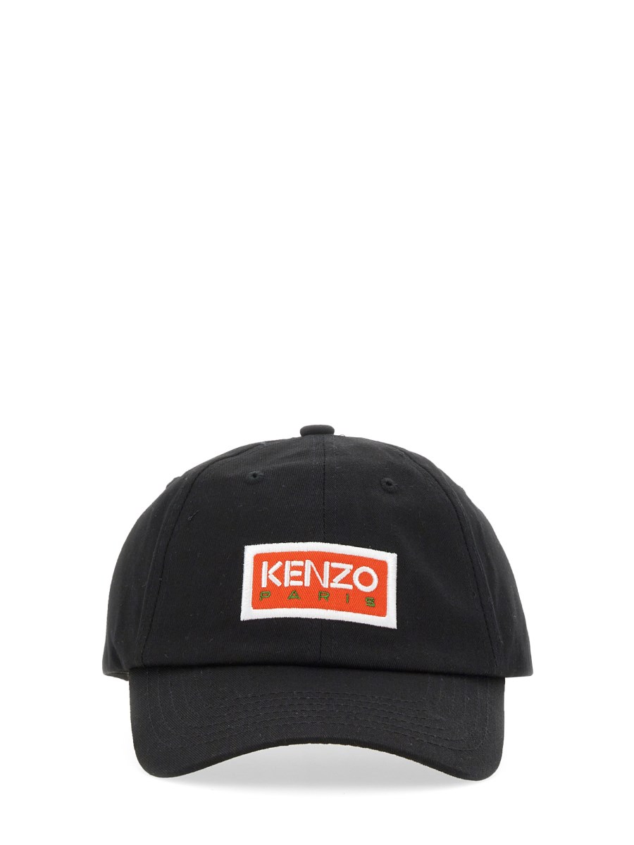 KENZO CAPPELLO DA BASEBALL IN COTONE CON LOGO