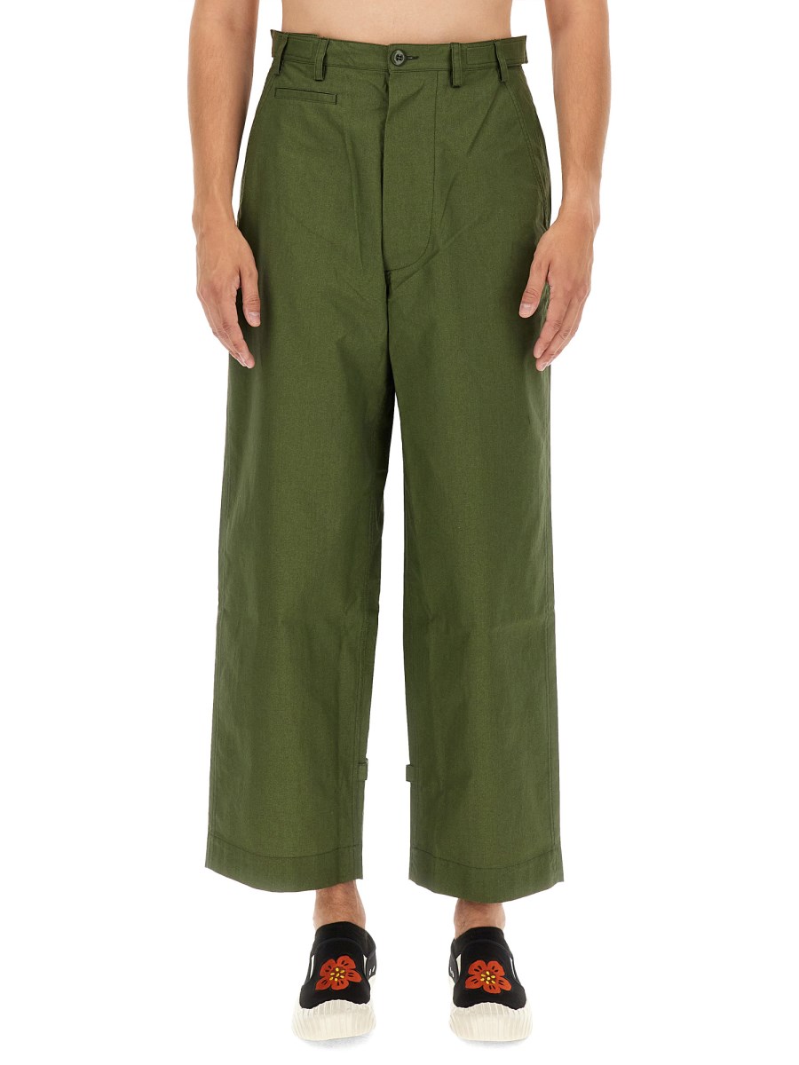 KENZO PANTALONE STRAIGHT FIT IN COTONE Eleonora Bonucci