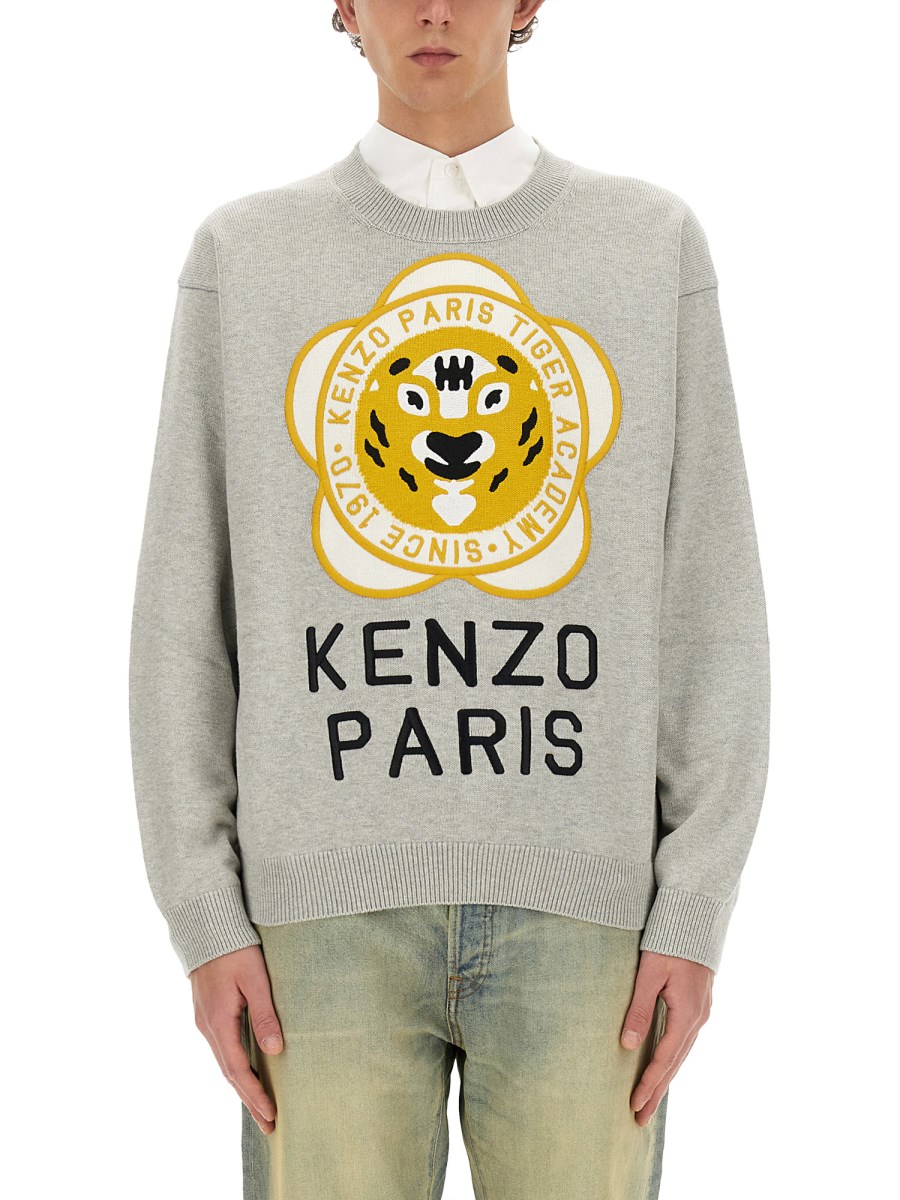 KENZO MAGLIA IN LANA CON LOGO