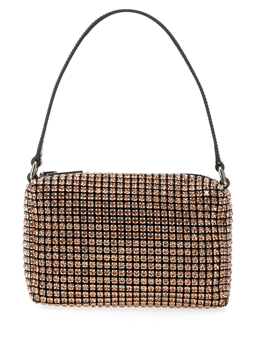 ALEXANDER WANG POCHETTE HEIRESS MEDIUM IN RETE CON STRASS