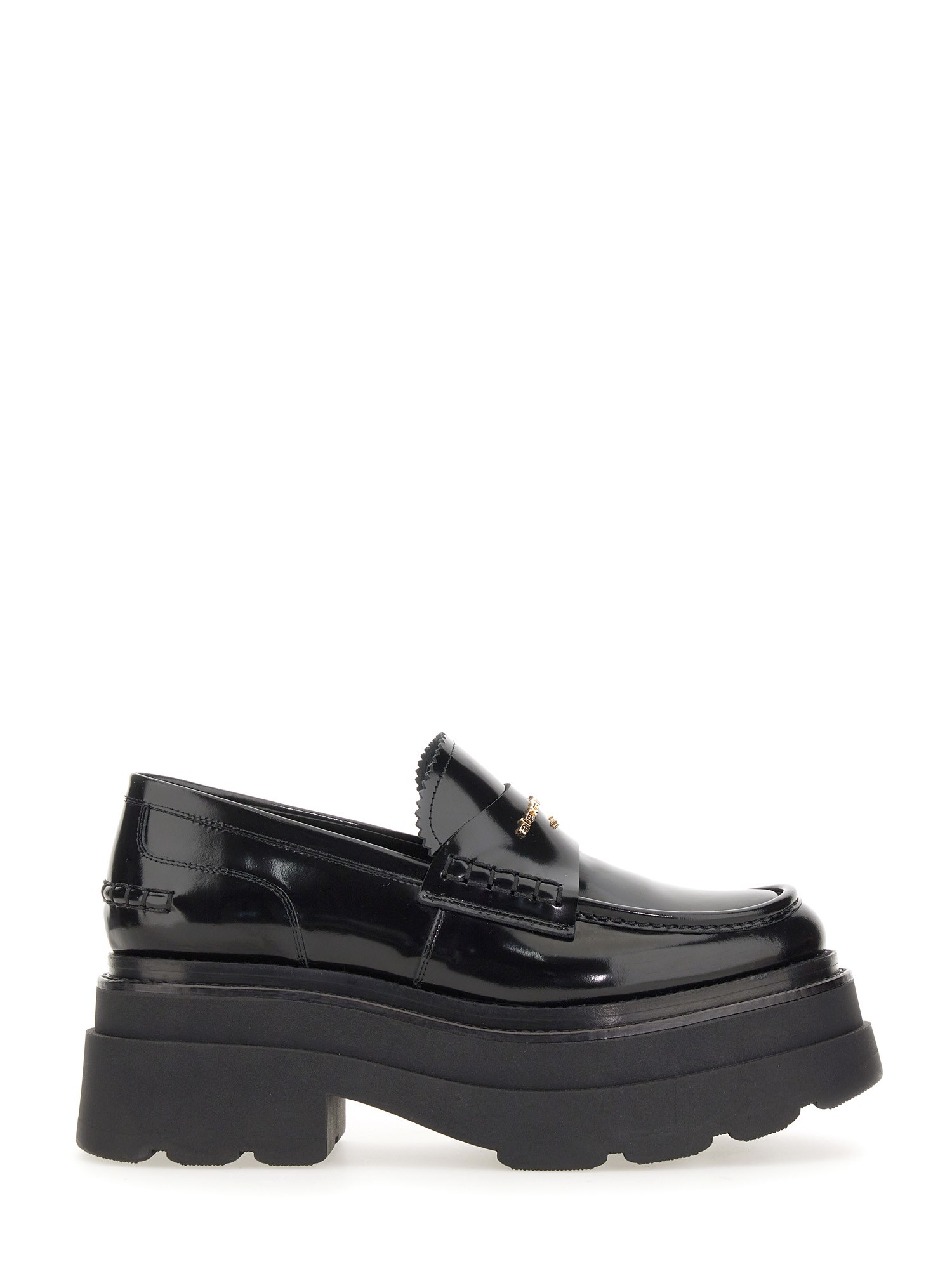 Alexander Wang Carter Platform Loafer In Leather In Black
