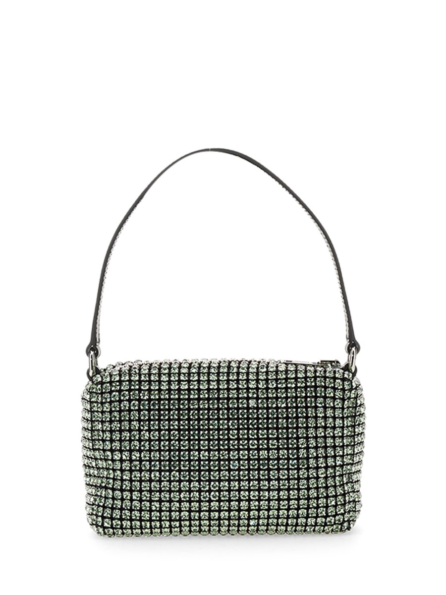 ALEXANDER WANG POCHETTE HEIRESS MEDIUM IN RETE CON STRASS