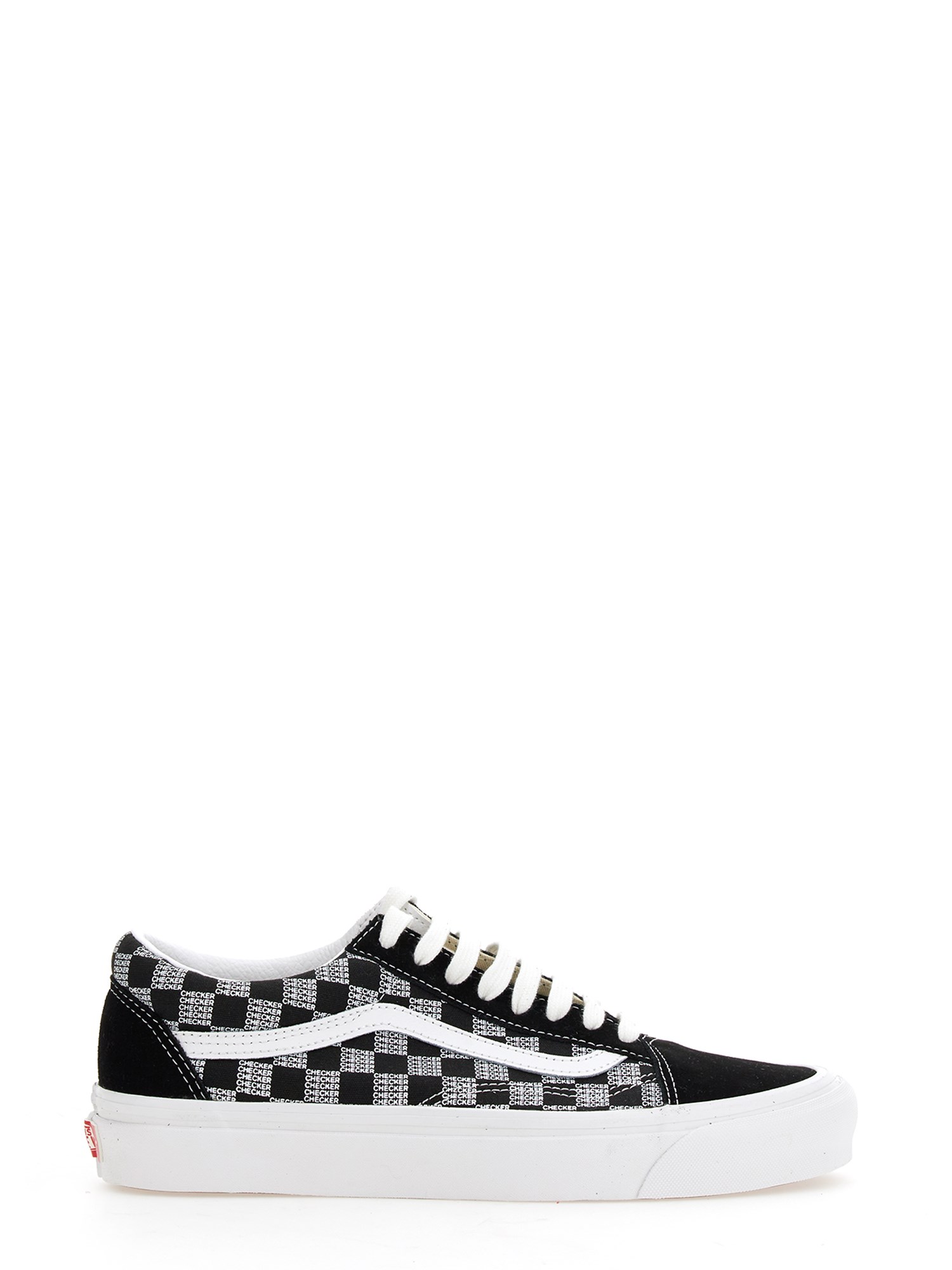 Shop Vans Sneaker Check Old Skool 36 In Black