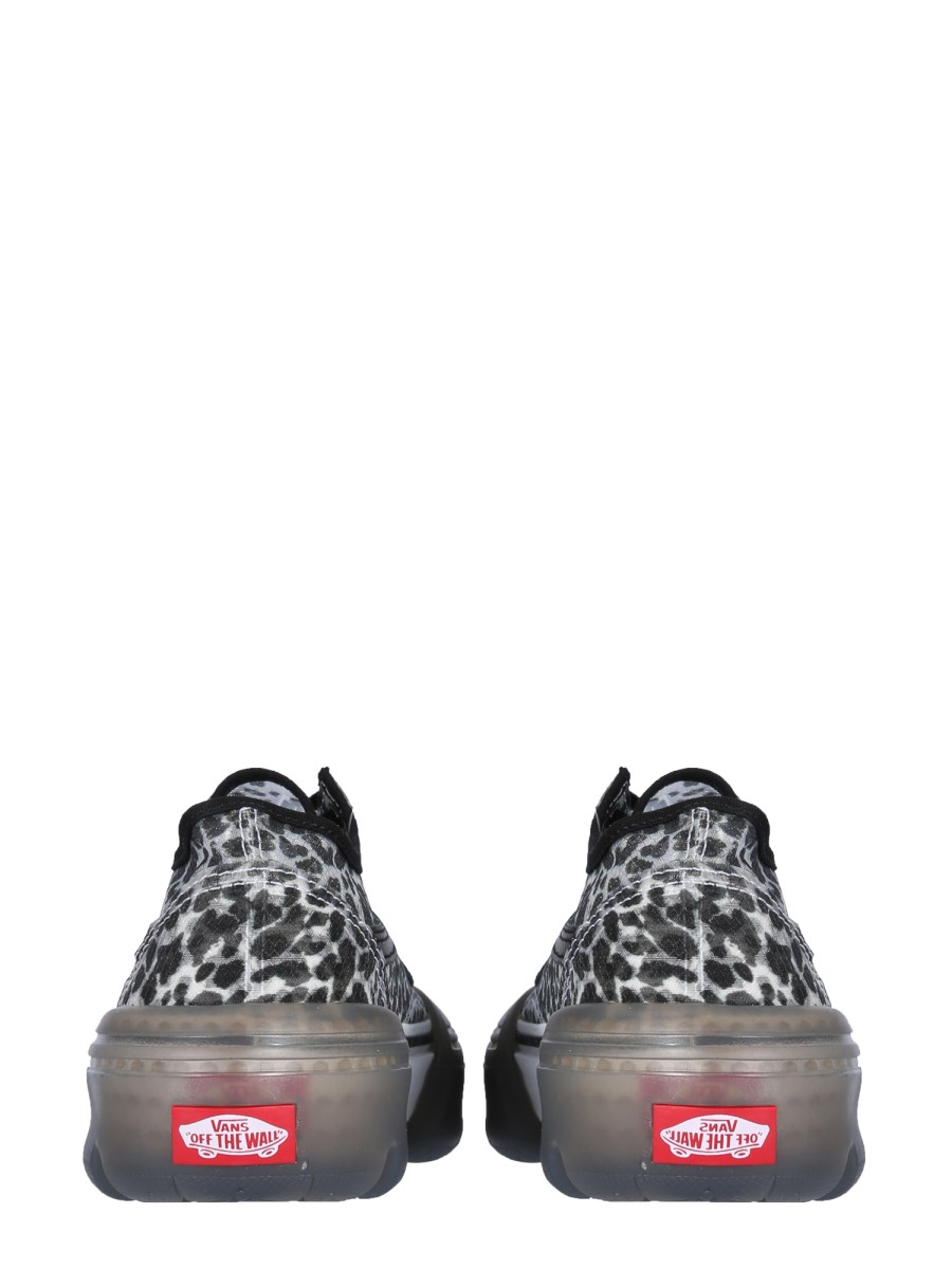 Grey and best sale leopard print vans