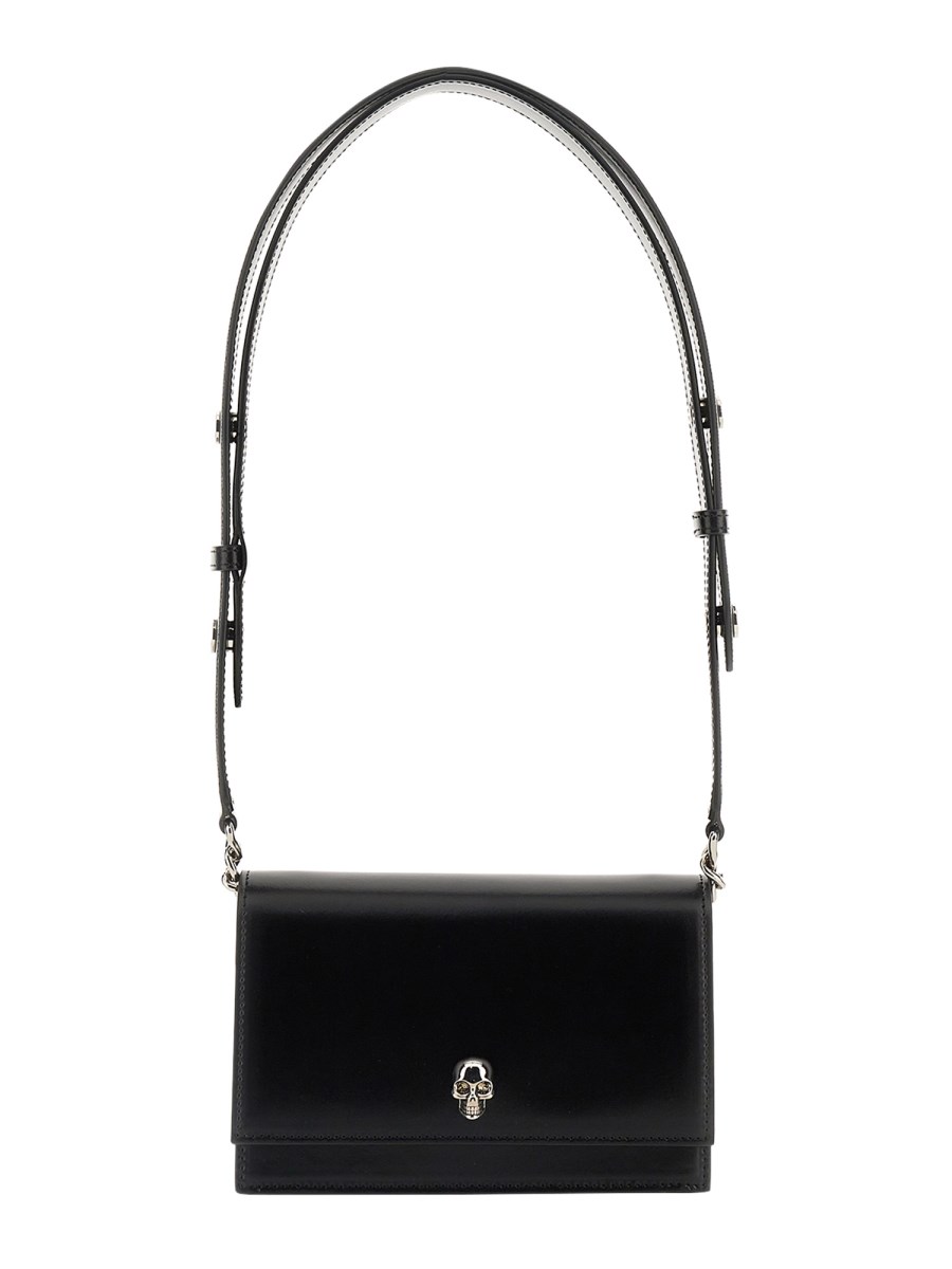 ALEXANDER McQUEEN BORSA SKULL SMALL IN PELLE