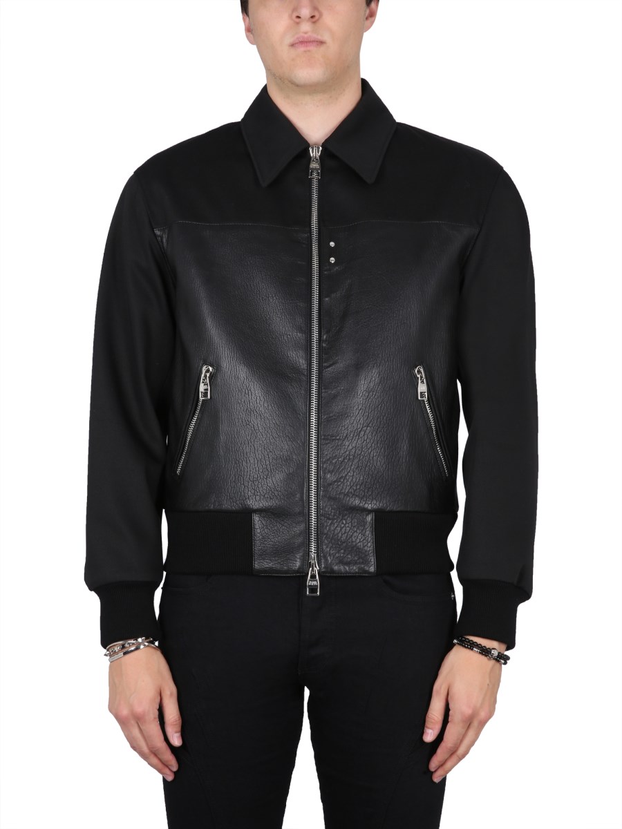 Alexander mcqueen sale leather coat