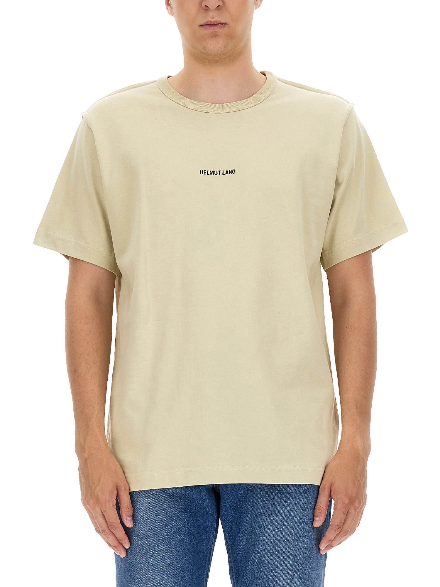 helmut lang logo print t-shirt