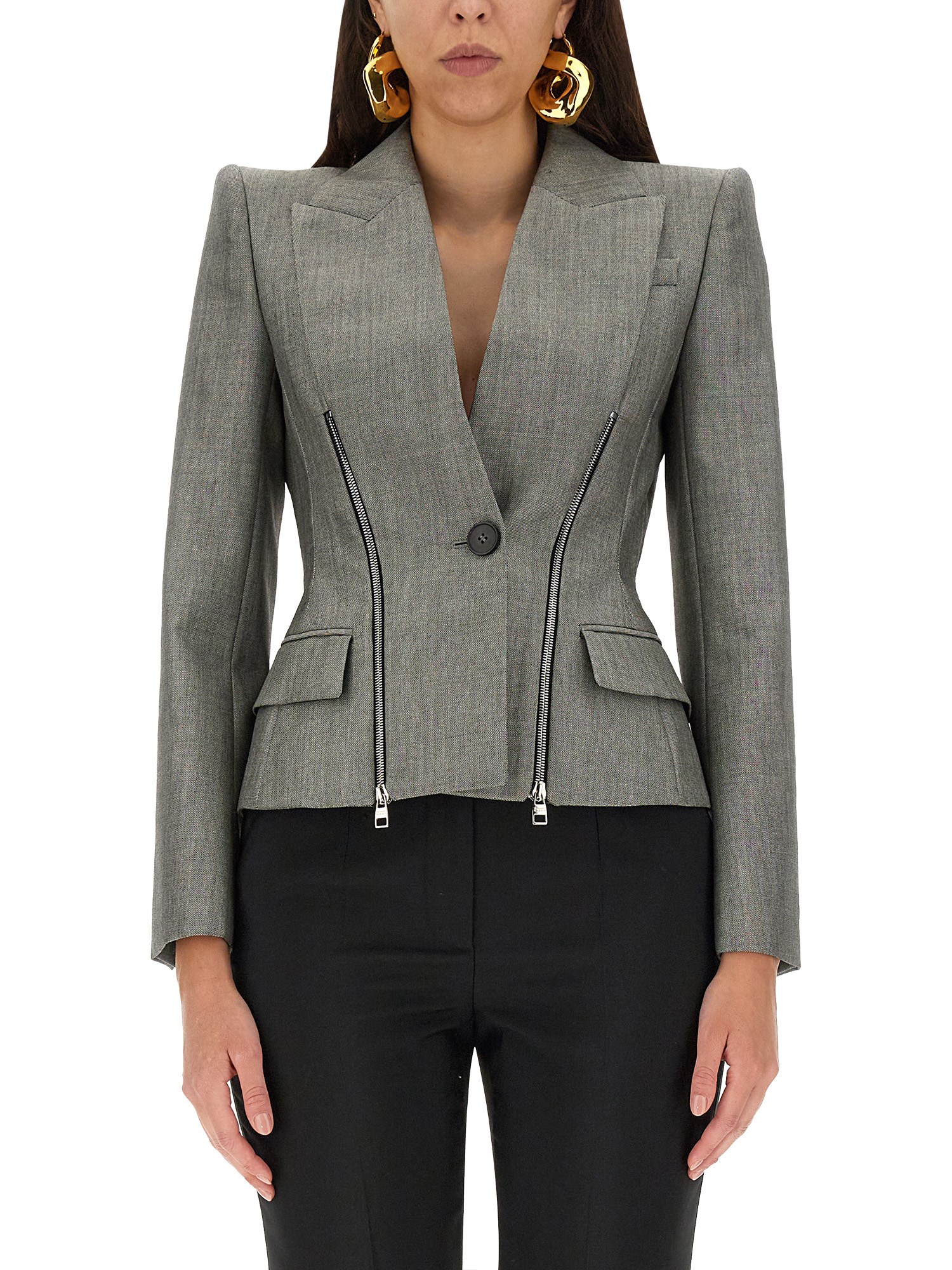 alexander mcqueen mohair blazer