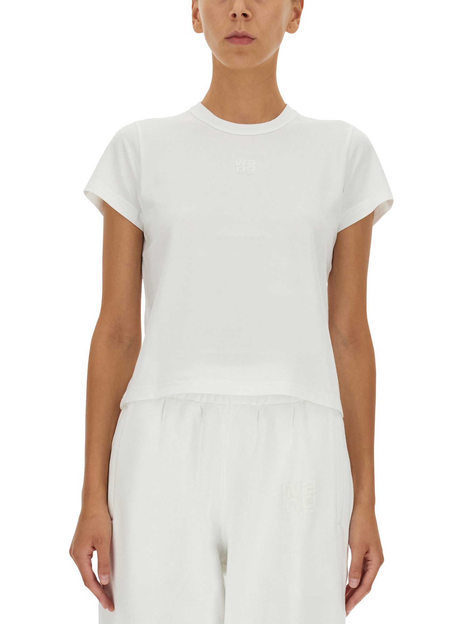 Alexander Wang T Alexanderwang. T Essential Shrunk T-shirt In White
