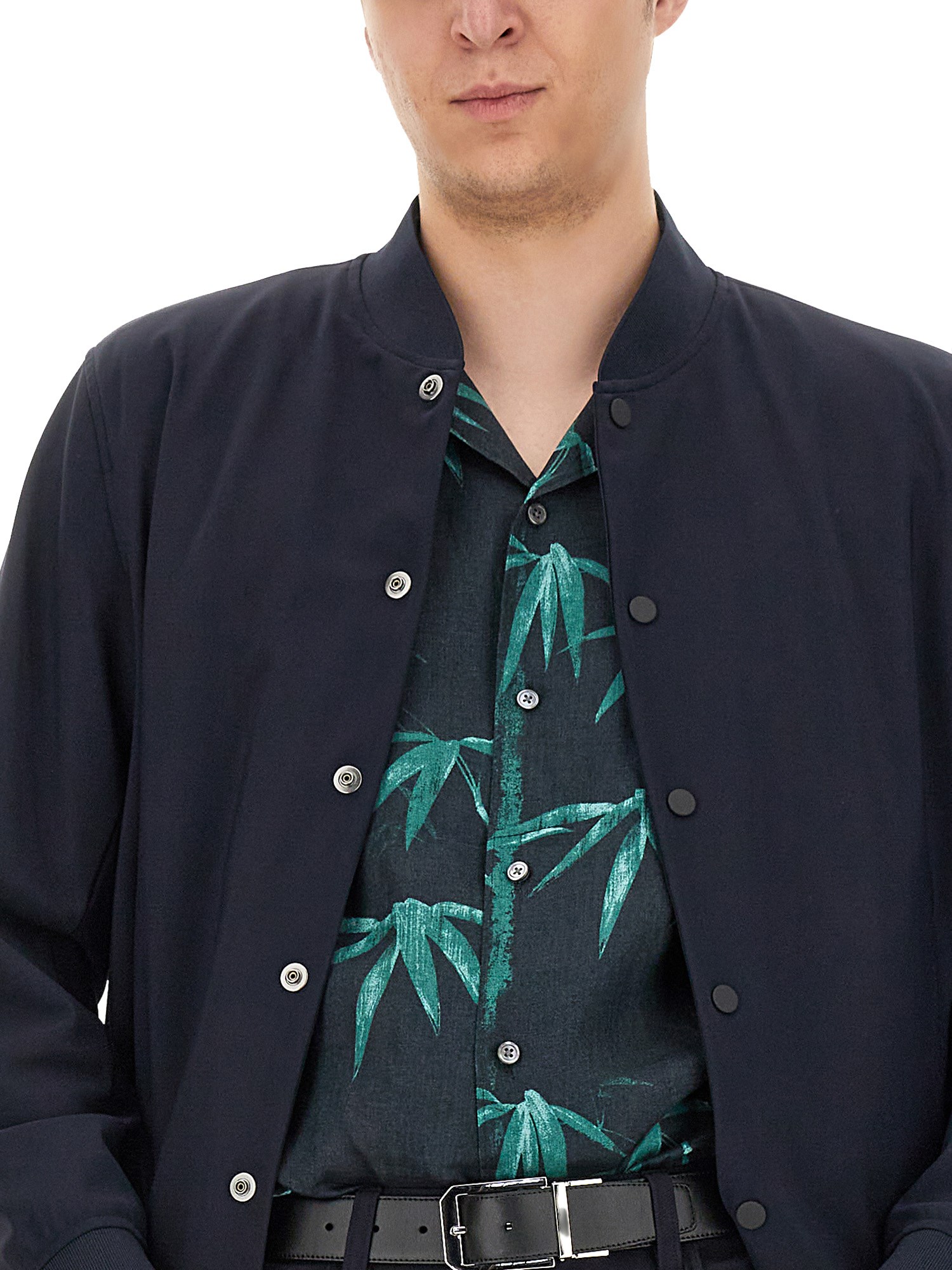 Theory Murphy Precision Bomber Jacket In Blue
