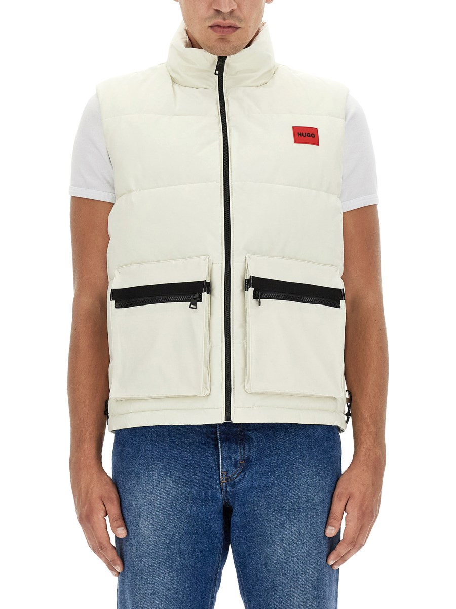 Hugo boss white on sale vest