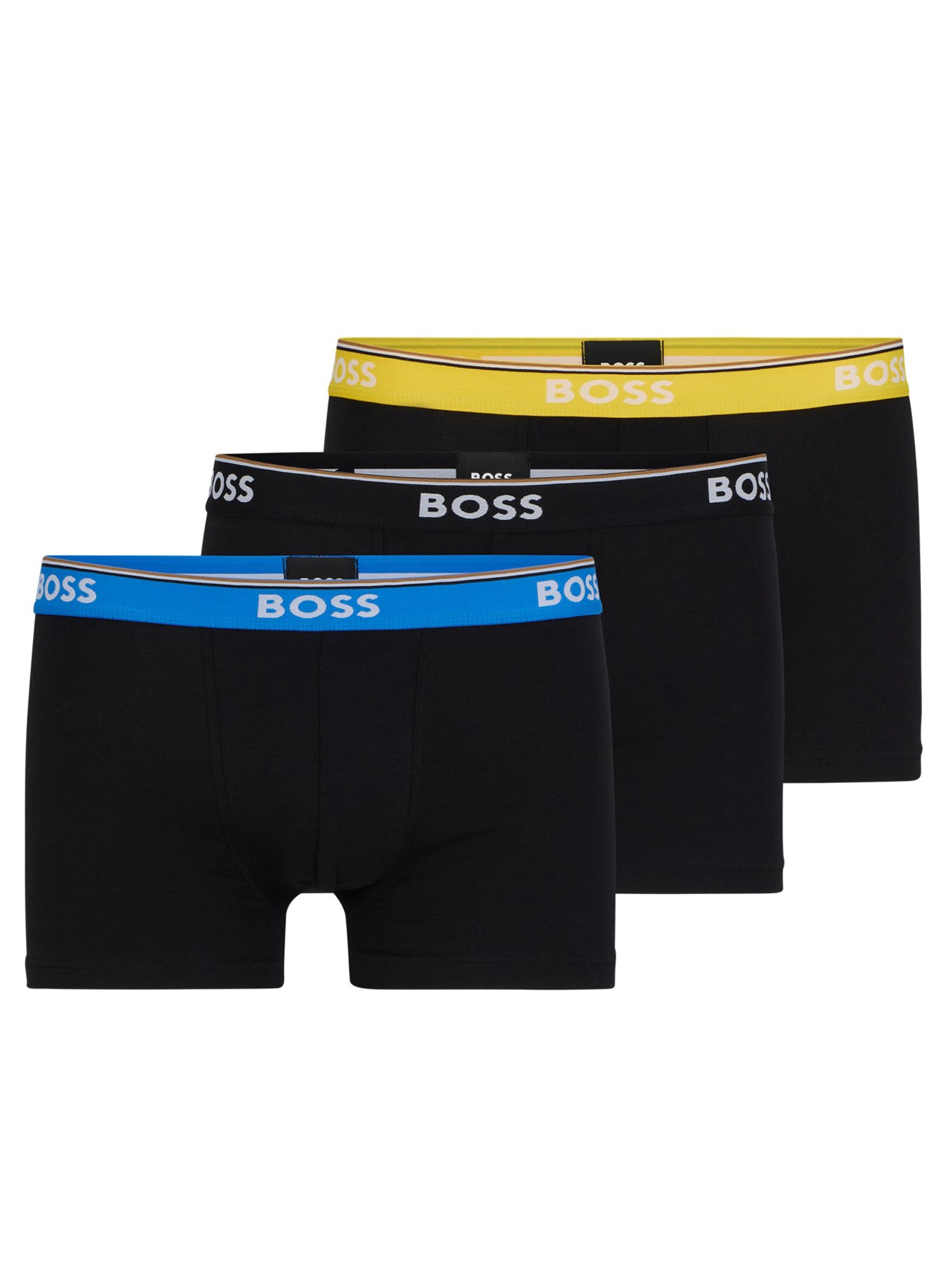 Hugo Boss Pack Of Three Boxers In Multicolour