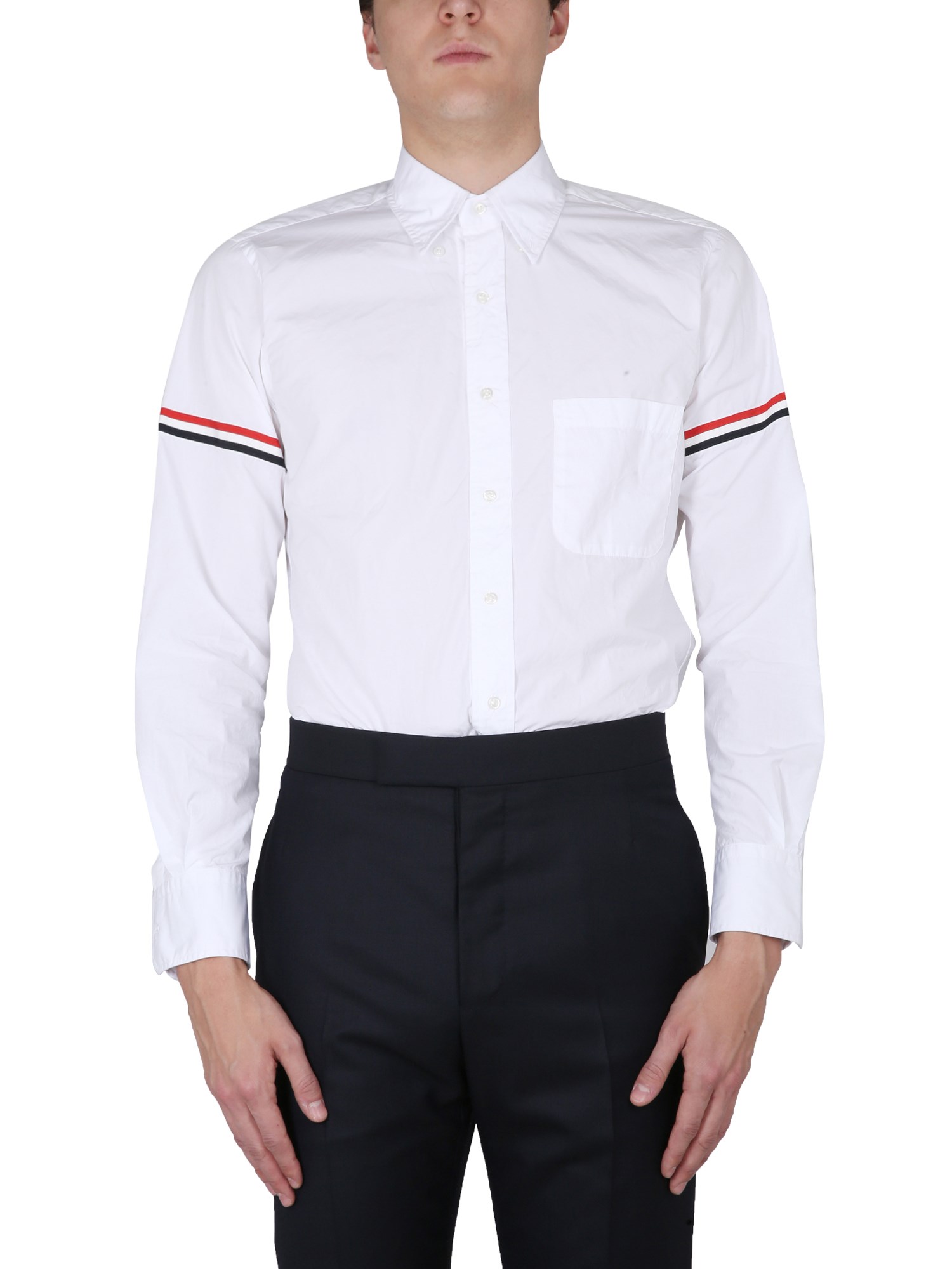 Thom Browne Camicia Classica In White