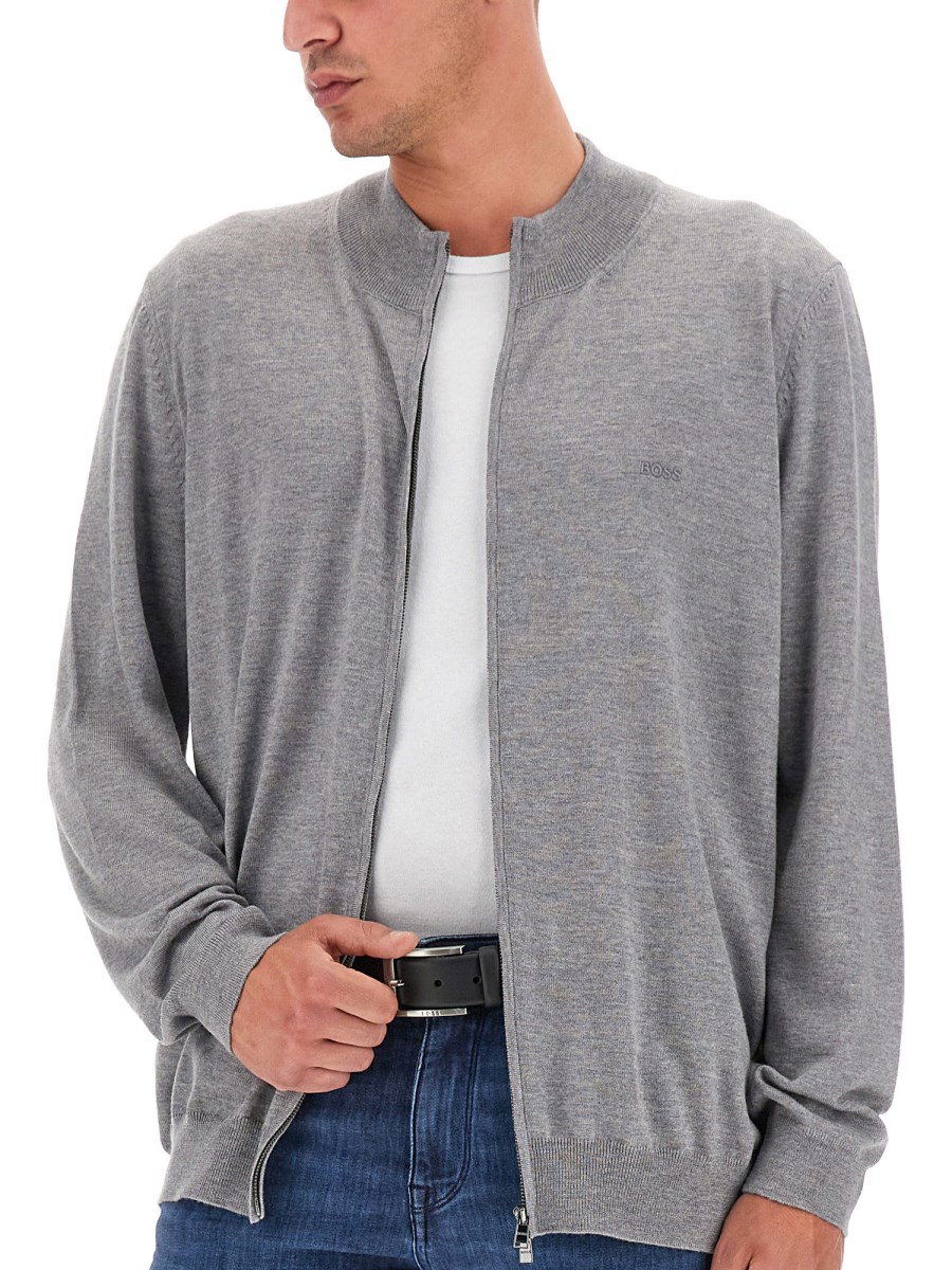 Boss zip outlet cardigan