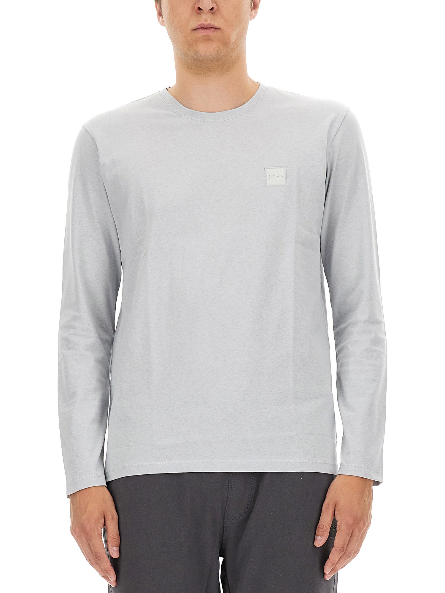 Hugo Boss T-shirt With Logo In Grey