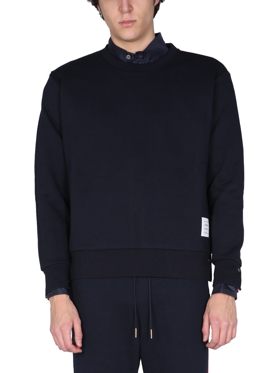 スウェット・トレーナー Thom Browne Felpa Con Intarsio Tricolore Thom Browne Felpa Con Intarsio Tricolore In Grey | ModeSens