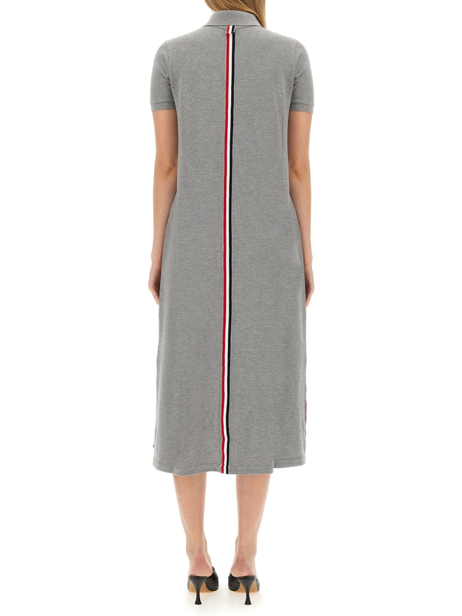 ワンピース Thom Browne Abito Polo In Pique Di Cotone Short Sleeve Pocket Polo In Silk Pique | Thom Browne