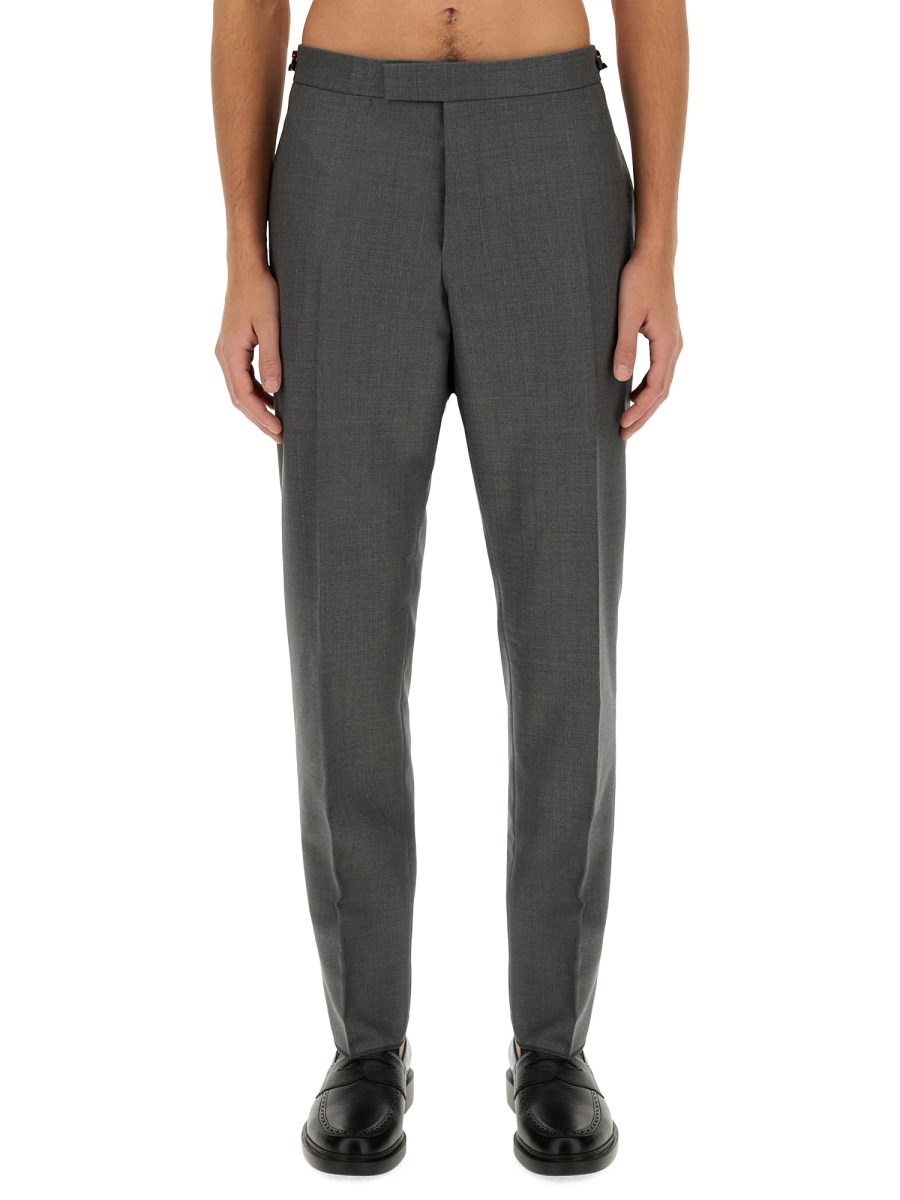 THOM BROWNE PANTALONE IN LANA SUPER 120'S VITA BASSA SKINNY FIT