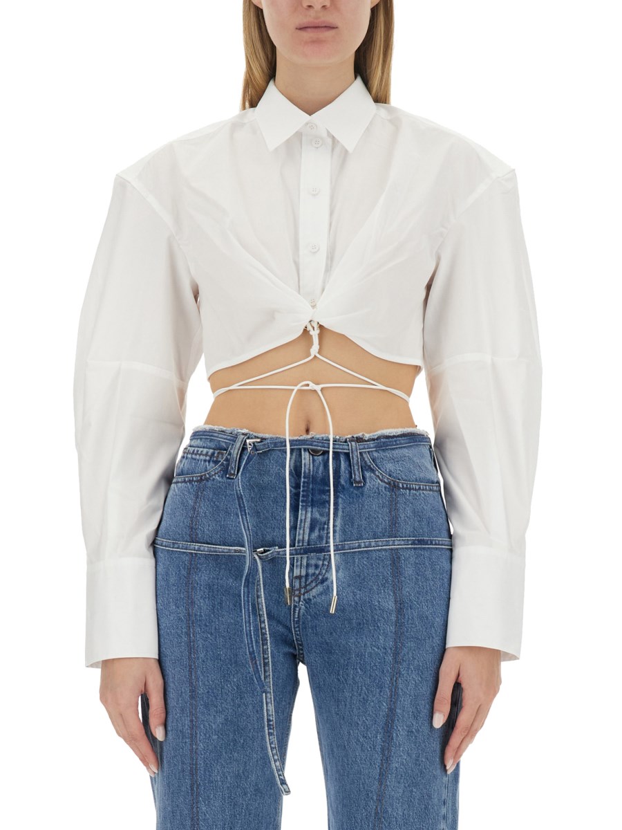 JACQUEMUS CAMICIA PLIDAO IN COTONE