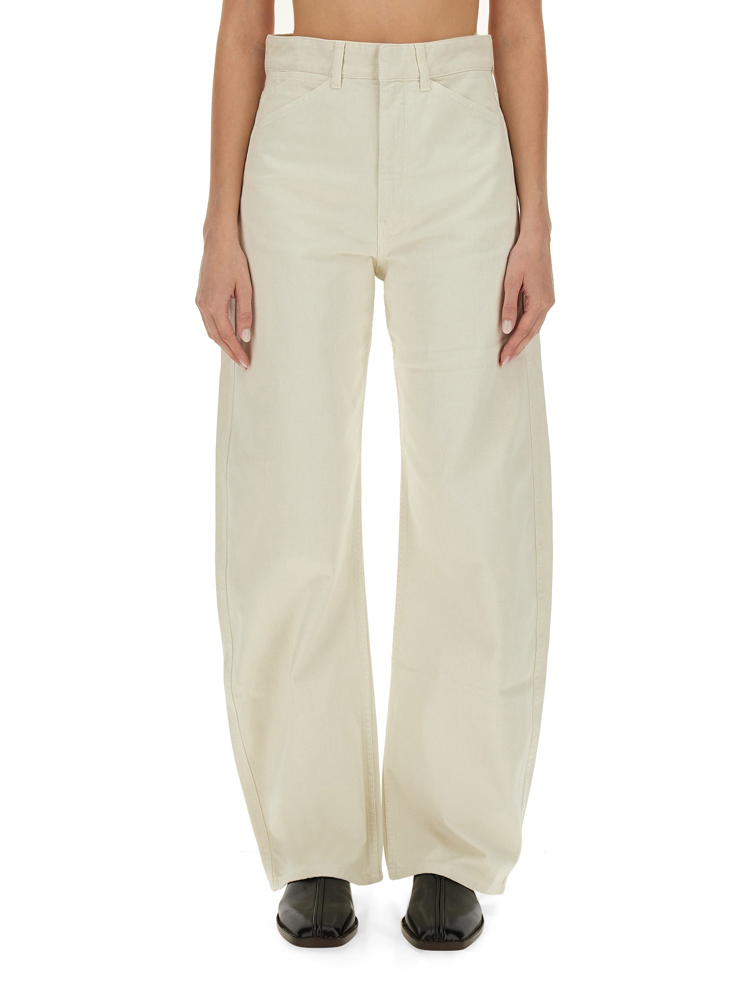 Lemaire High Waisted Curved Pants 38