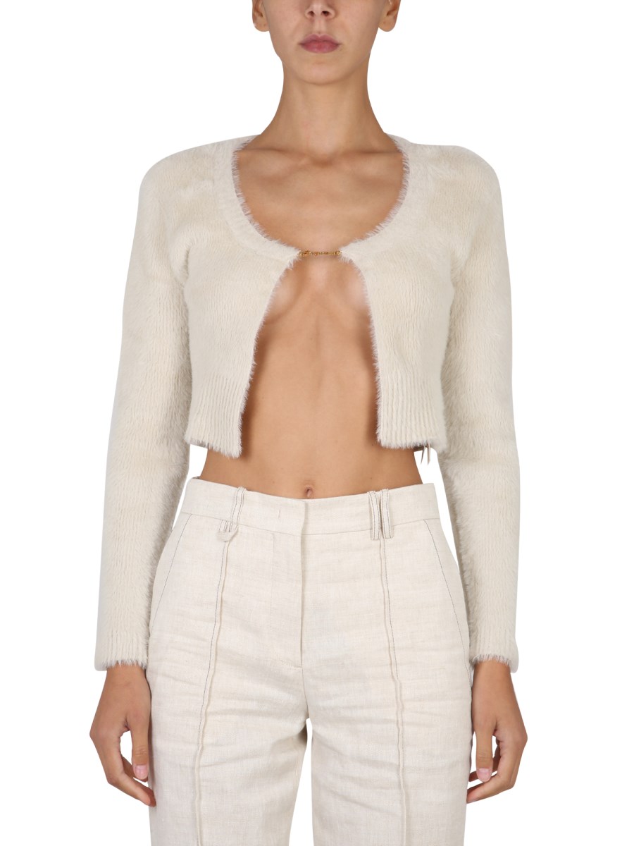 JACQUEMUS CARDIGAN "LA MAILLE NEVE" IN NYLON