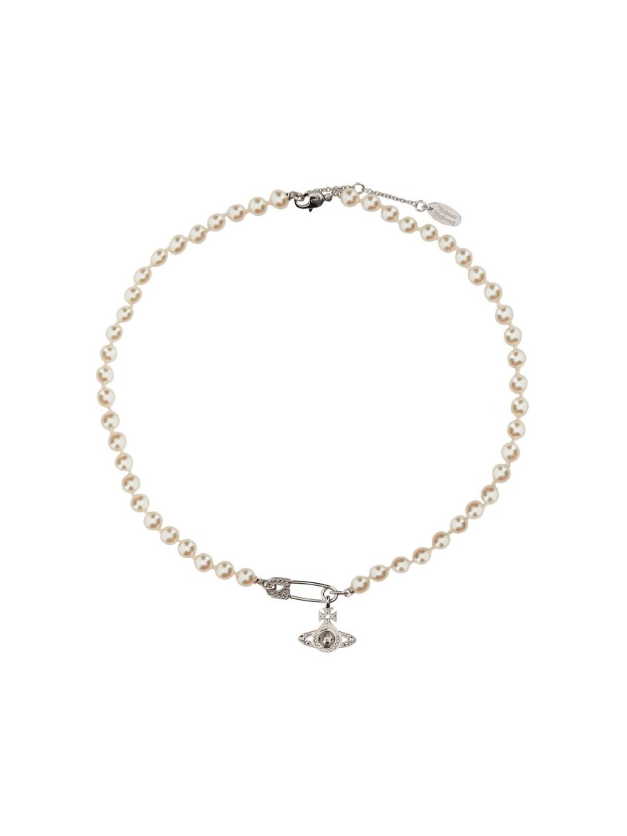 VIVIENNE WESTWOOD - LUCRECE PEARL NECKLACE - Eleonora Bonucci