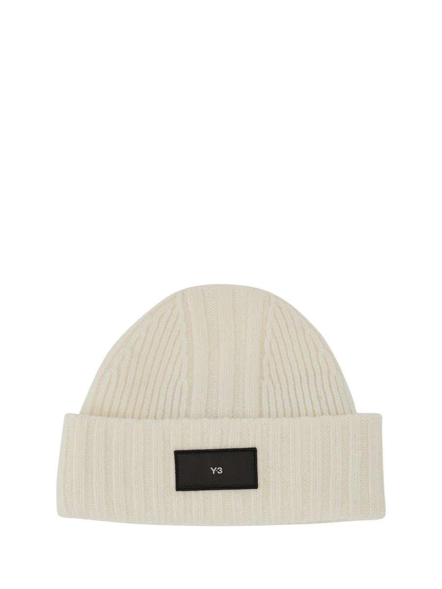 Y - 3 CAPPELLO BEANIE IN LANA CON LOGO