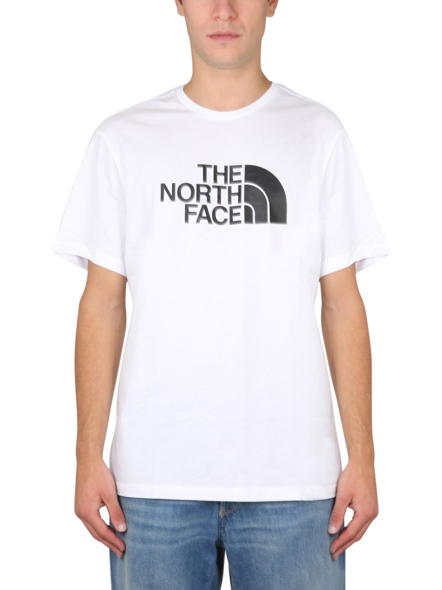 THE NORTH FACE T-SHIRT GIROCOLLO IN JERSEY DI COTONE CON STAMPA LOGO