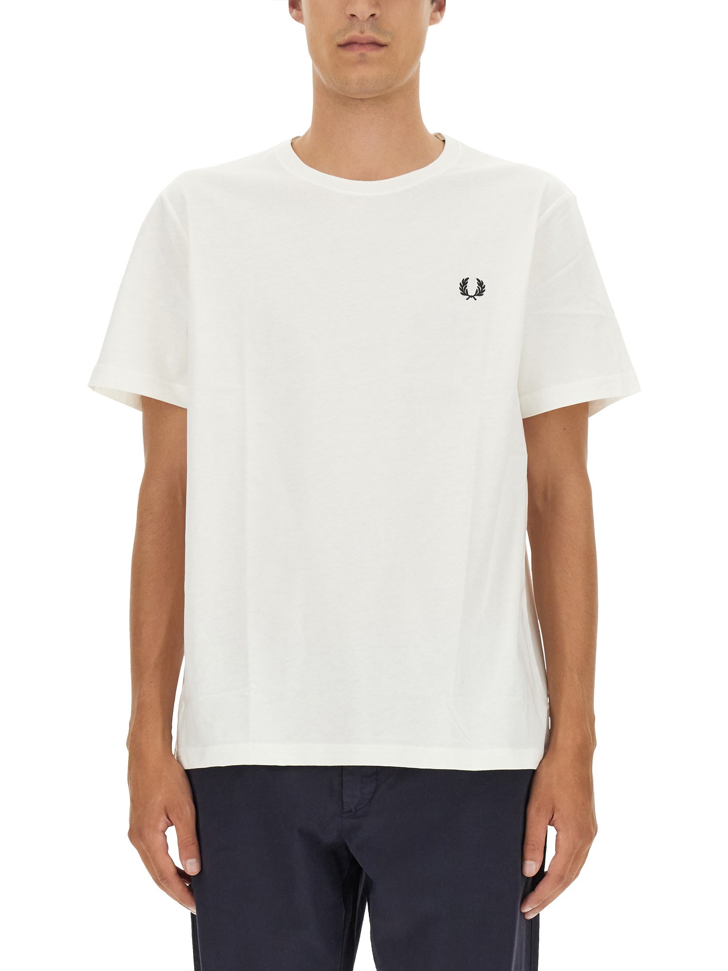 Fred Perry T-shirt With Logo In White