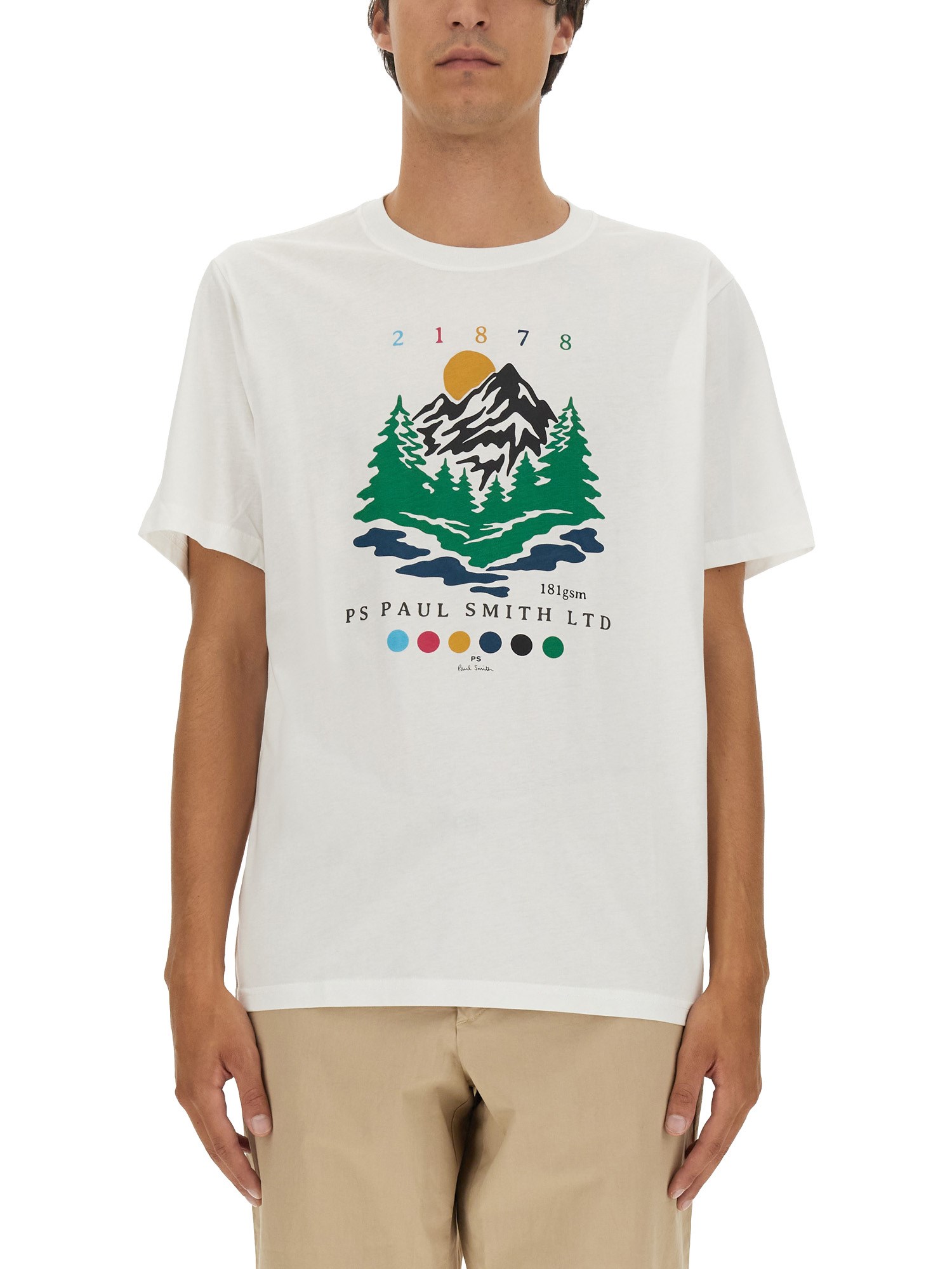 Shop Ps By Paul Smith T-shirt With Logo In White