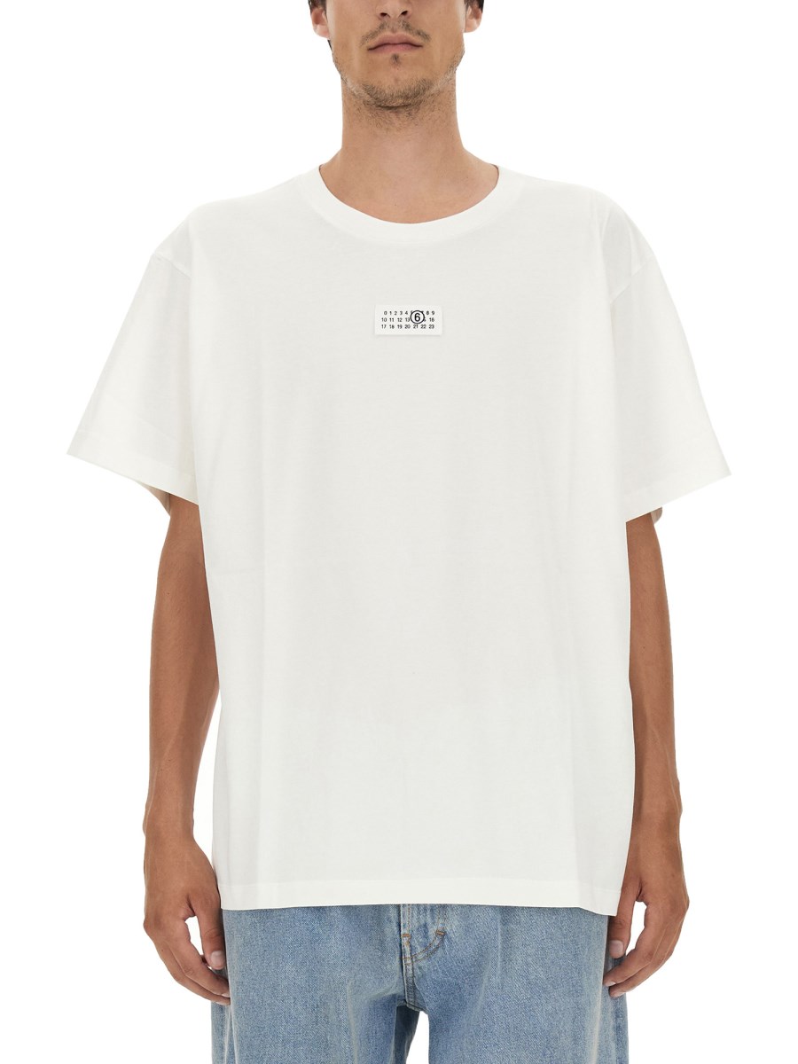 MM6 MAISON MARGIELA - COTTON JERSEY T-SHIRT WITH LOGO - Eleonora