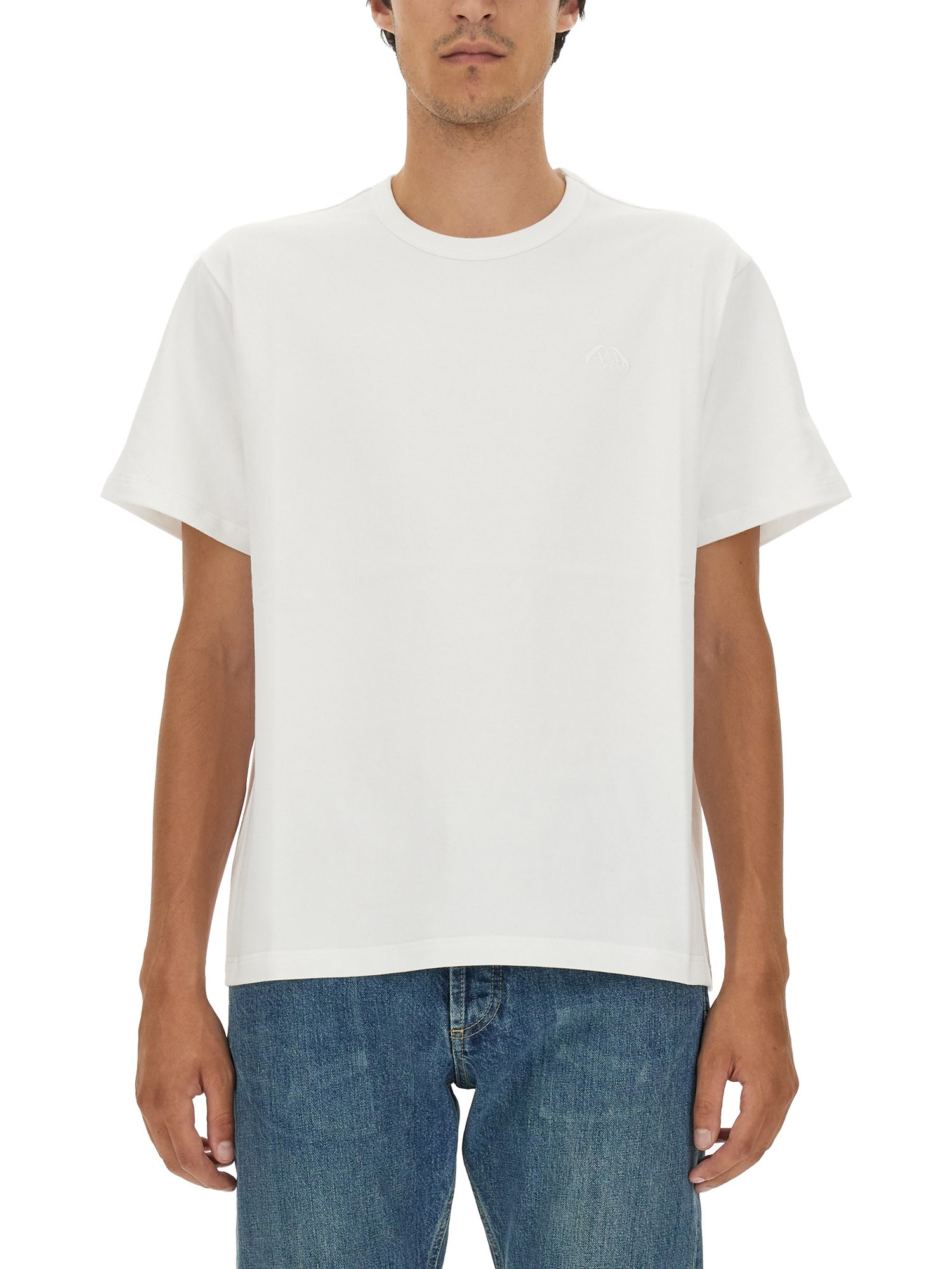 Shop Alexander Mcqueen Regular Fit T-shirt In White