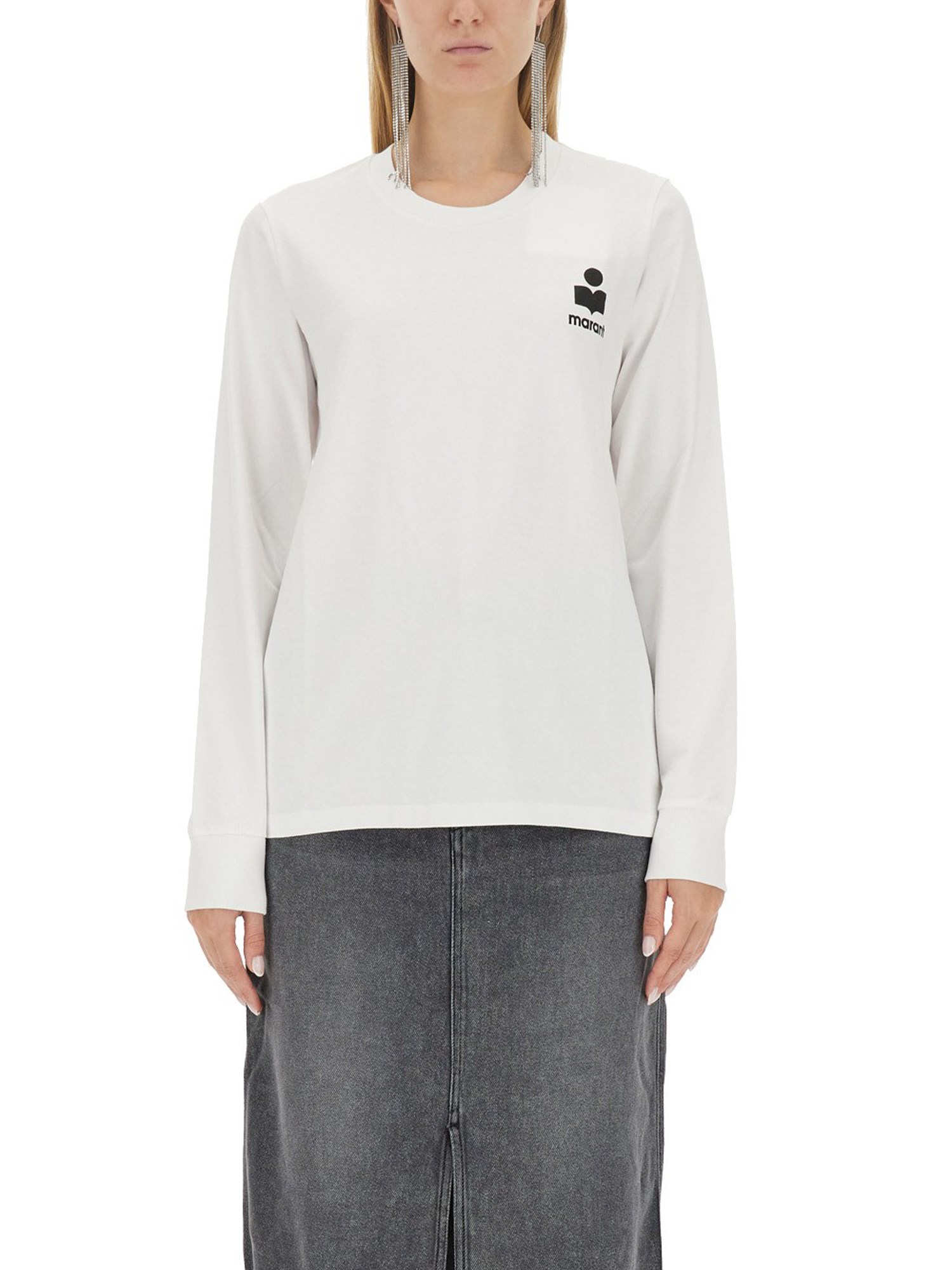 Marant Etoile Gabby Sweatshirt In White
