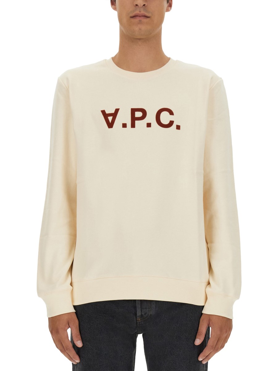 A.P.C. FELPA CON LOGO