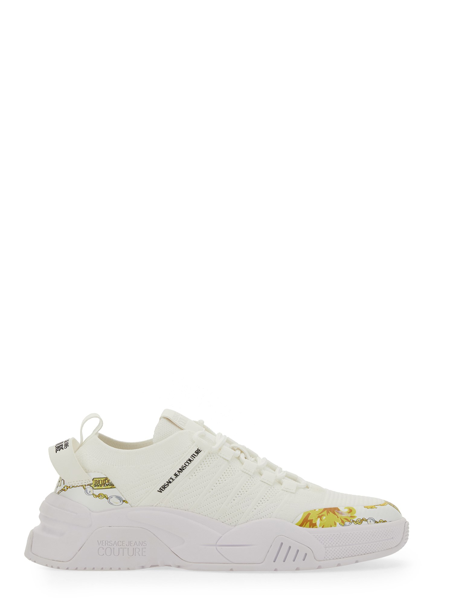 versace jeans couture sneaker with logo