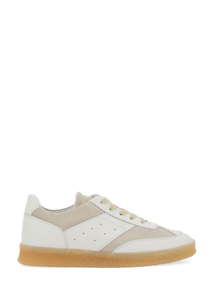 MM6 MAISON MARGIELA SNEAKER 6 COURT IN PELLE