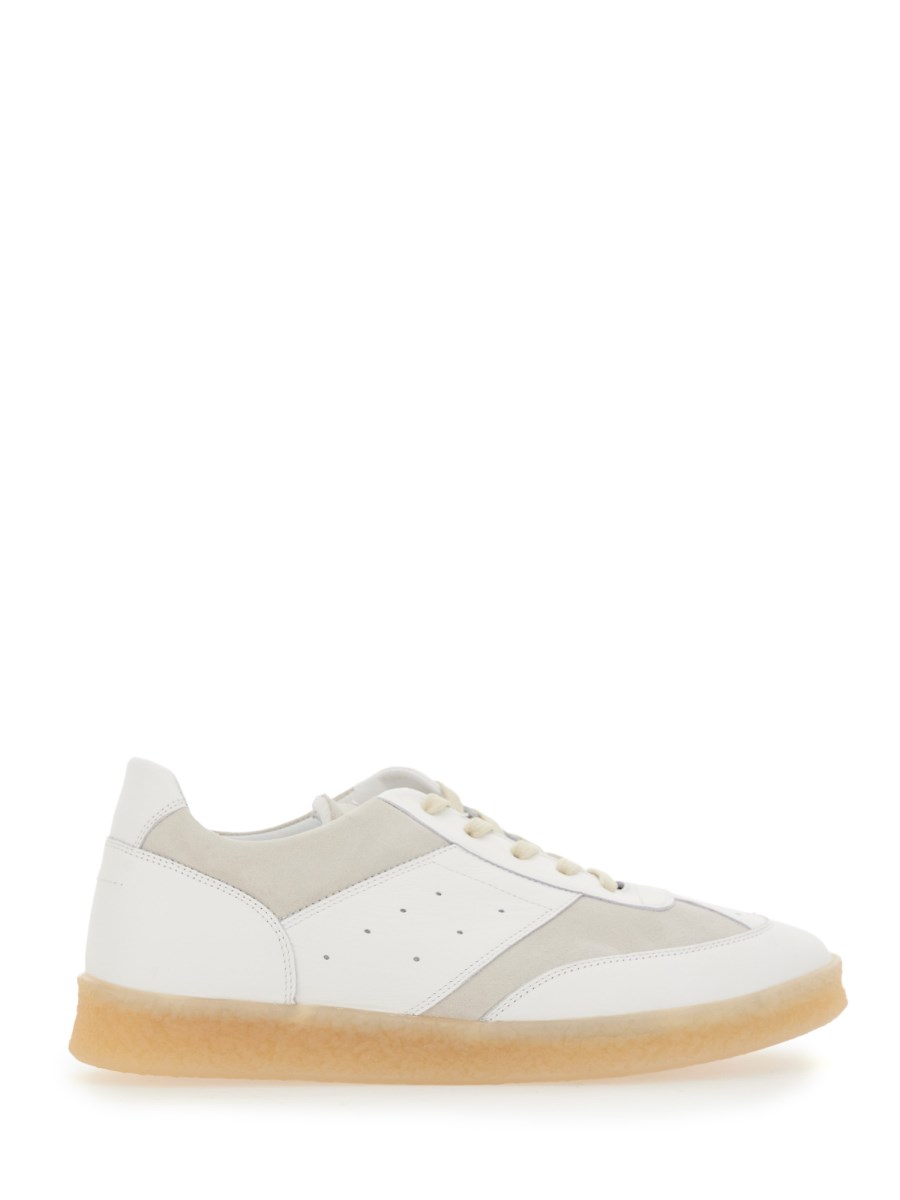 MM6 MAISON MARGIELA SNEAKER 6 COURT IN PELLE