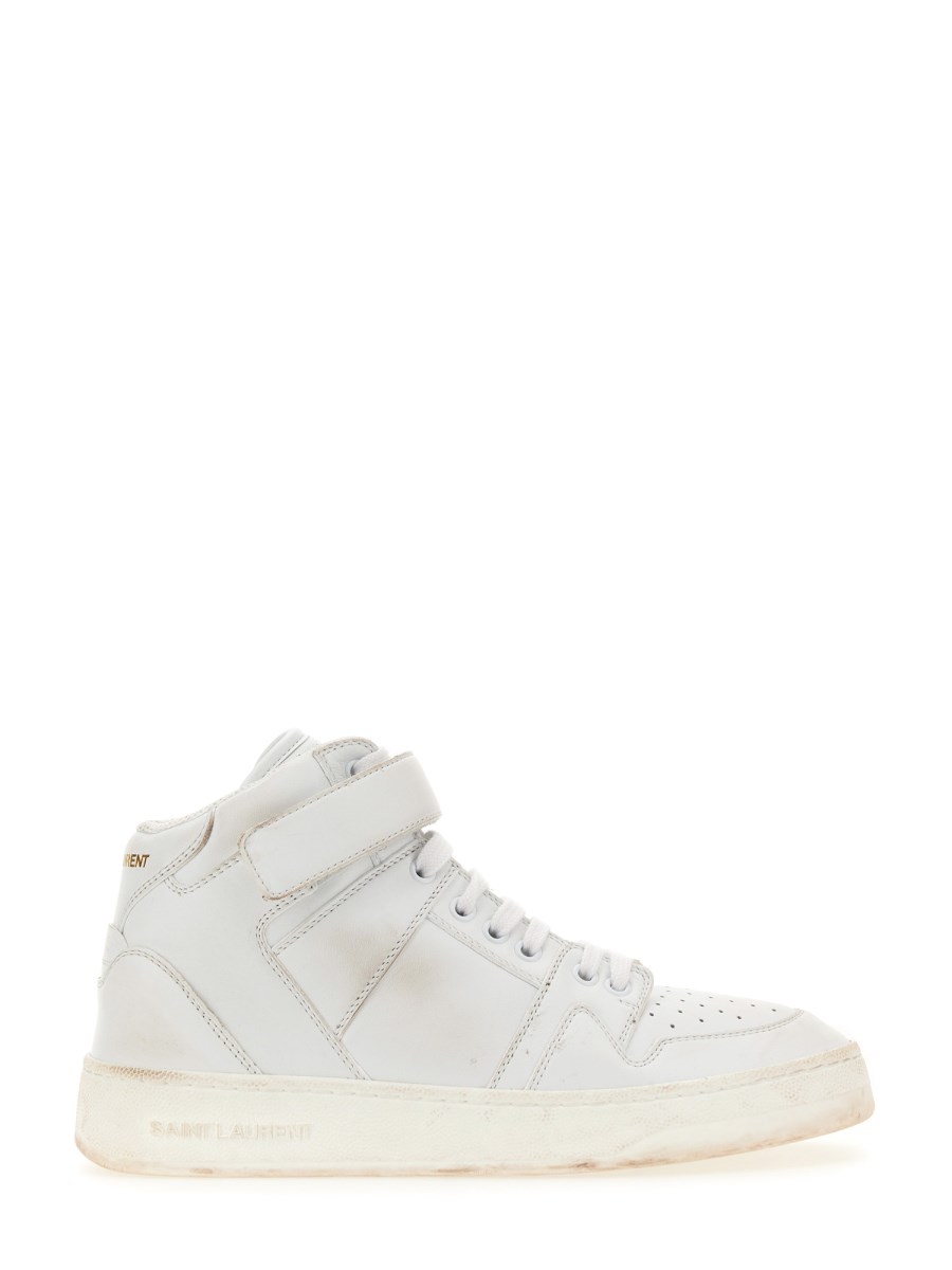 SAINT LAURENT SNEAKERS LAX IN PELLE EFFETTO DÉLAVÉ