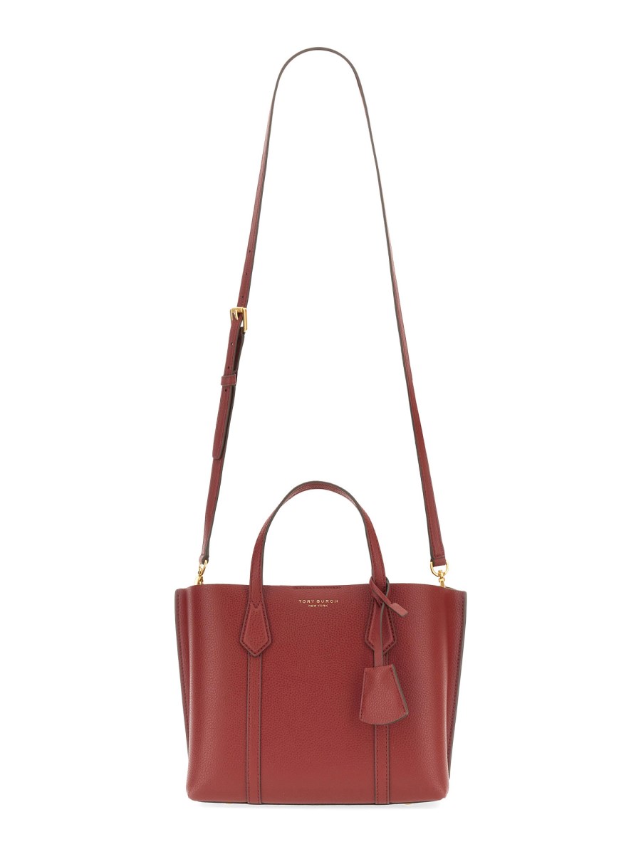 TORY BURCH - PERRY SMALL HAMMERED LEATHER TOTE BAG - Eleonora Bonucci