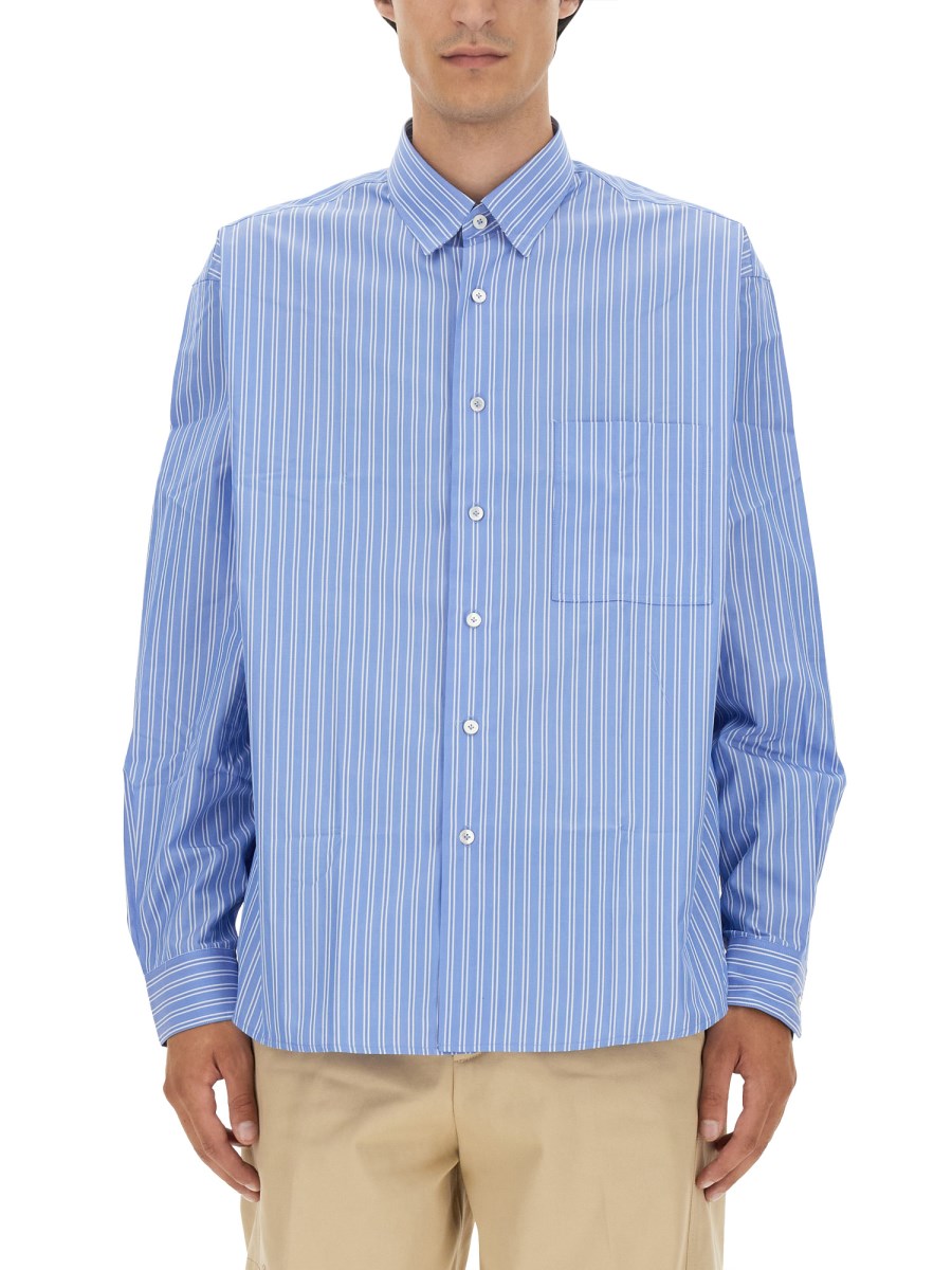 LANVIN CAMICIA OVERSIZE FIT IN POPELINE DI COTONE