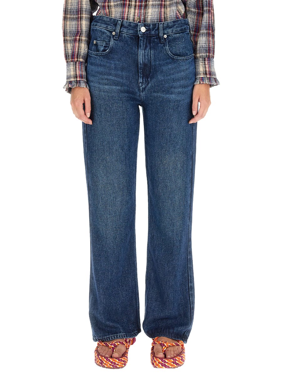 MARANT ÉTOILE JEANS BELVIRA IN DENIM DI COTONE