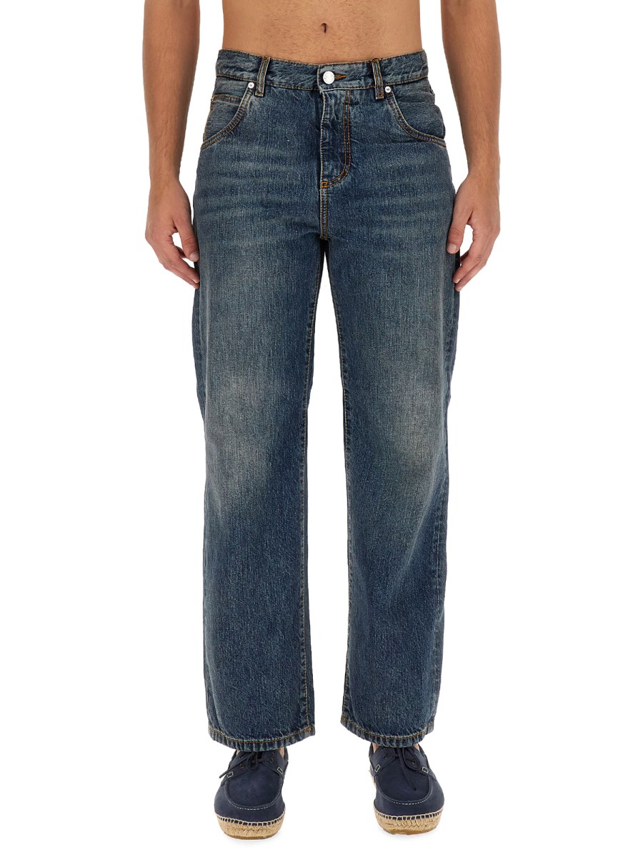 ETRO JEANS EASY FIT IN DENIM DI COTONE