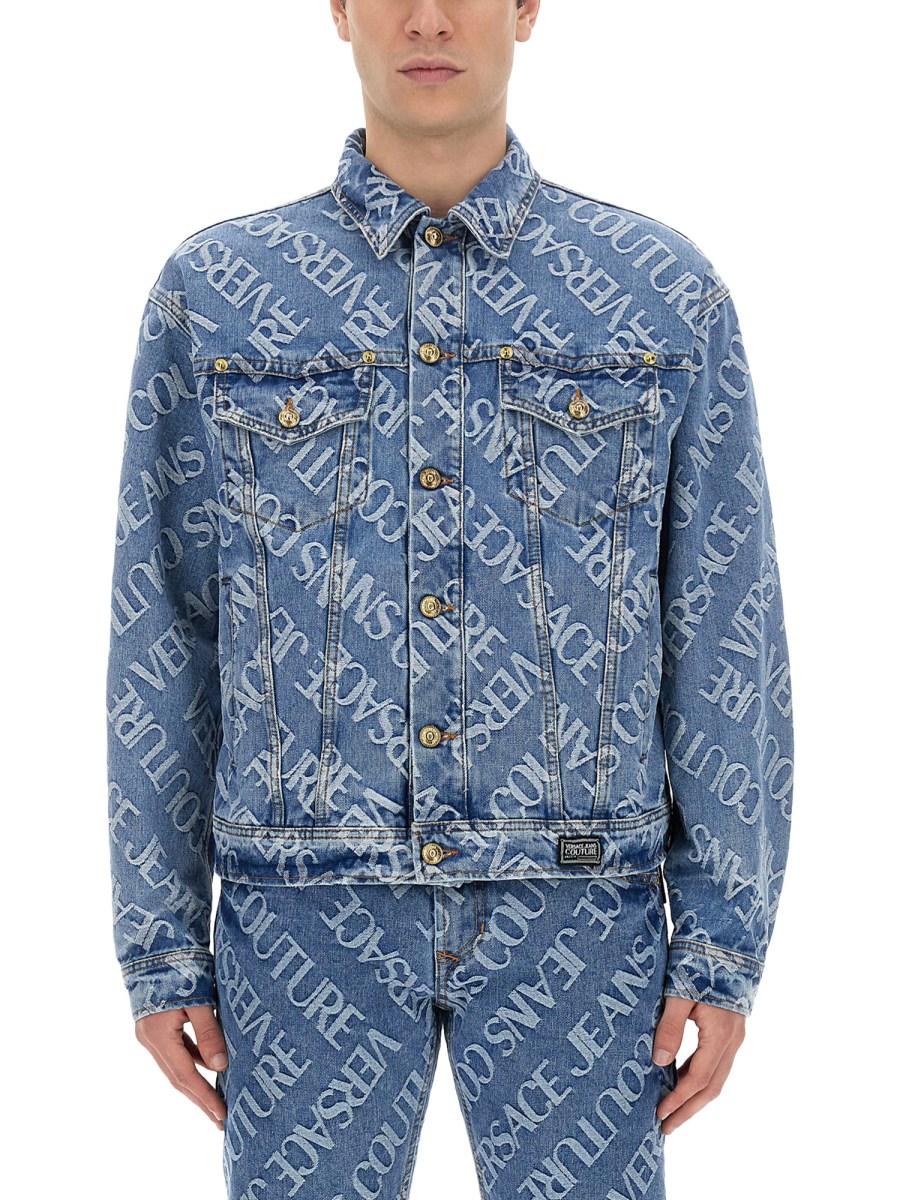 Versace Barocco-jacquard Denim Jacket