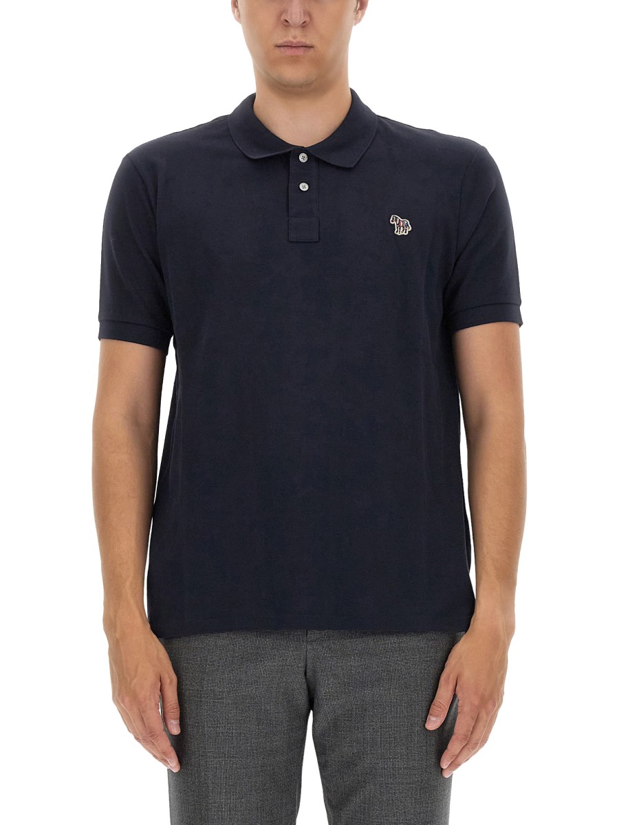 PS BY PAUL SMITH POLO IN PI CON PATCH ZEBRA